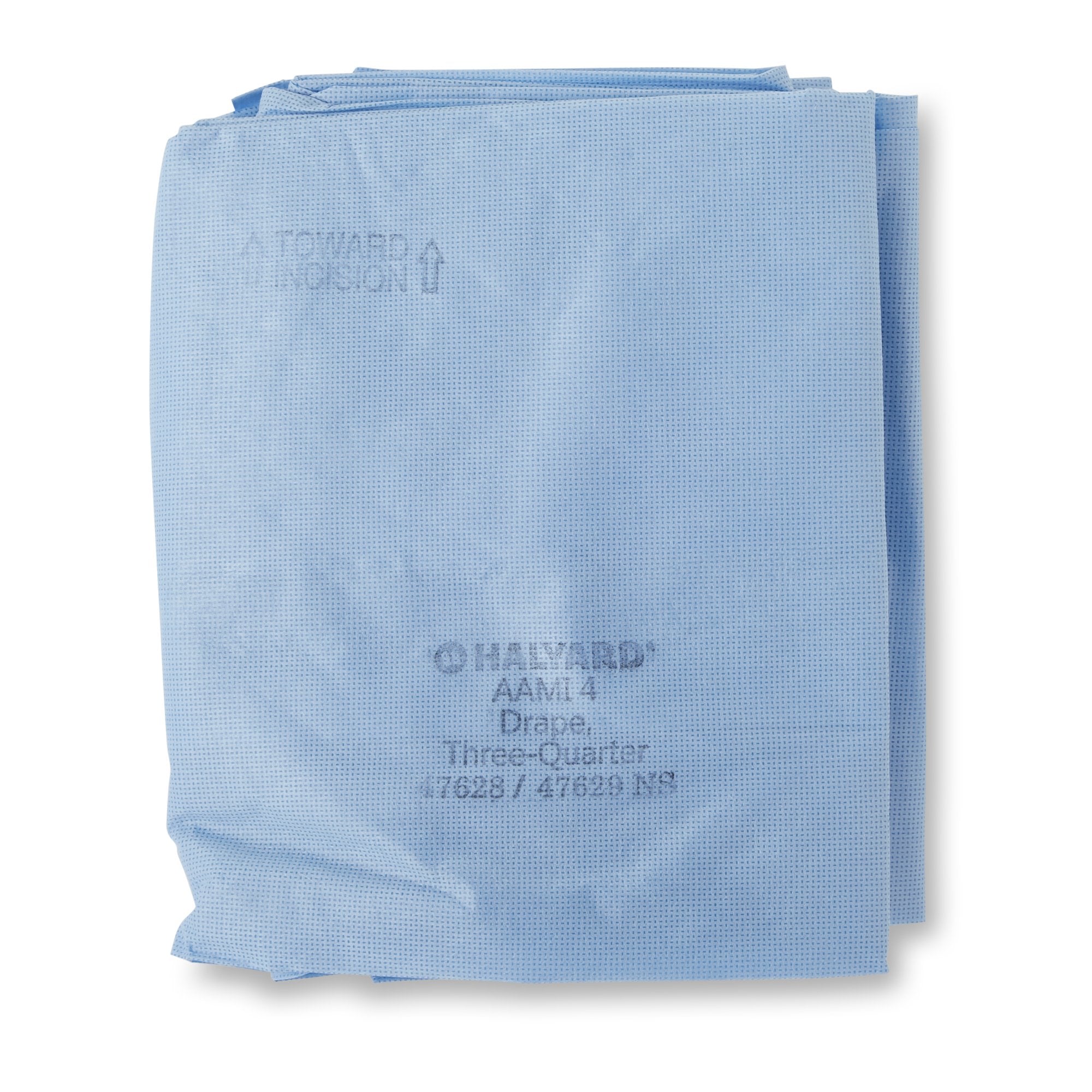 Halyard Sterile Three-Quarter Drape, 55 x 76 Inch, Blue