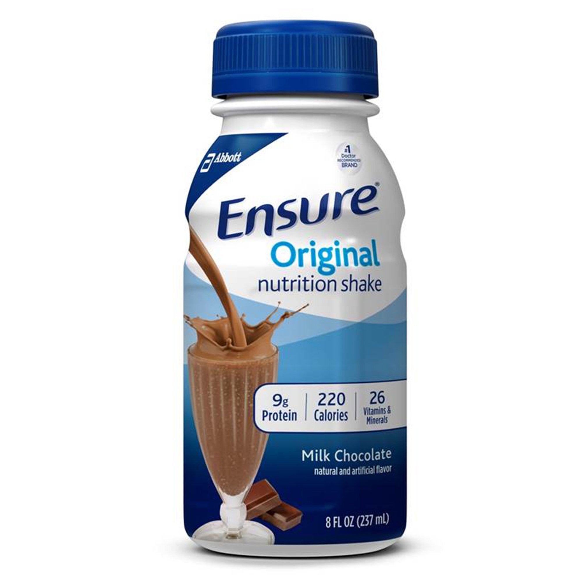 Oral Supplement Ensure® Original Shake Milk Chocolate Flavor Liquid 8 oz. Bottle