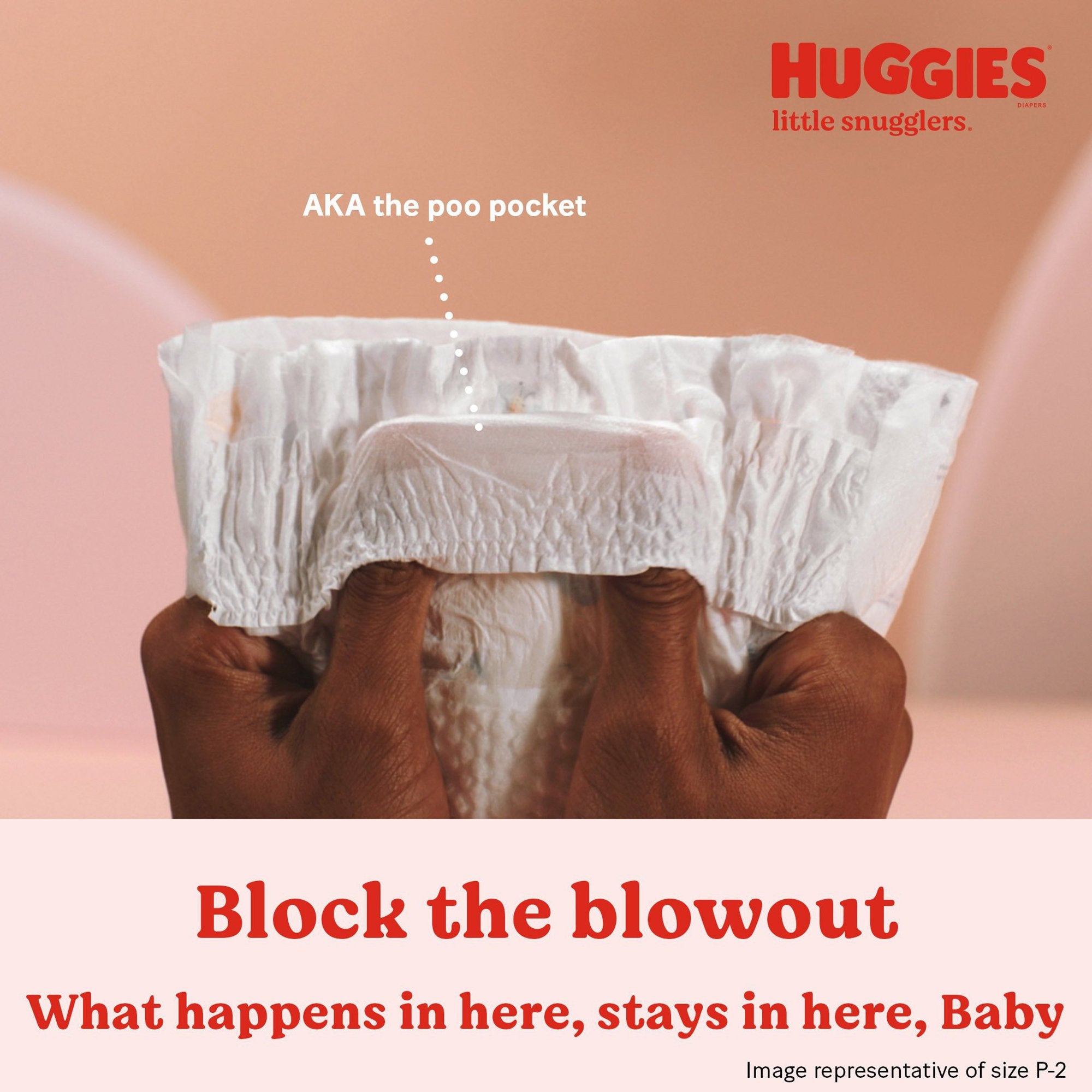 Unisex Baby Diaper Huggies® Little Snugglers Size 1 Disposable Heavy Absorbency - image 4