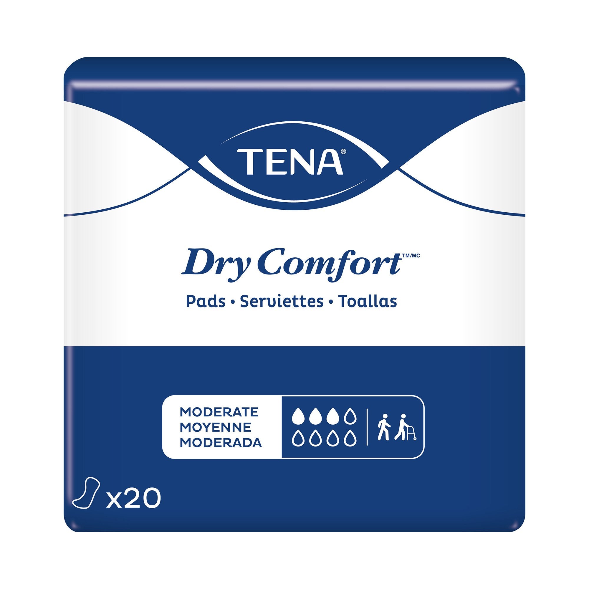 Bladder Control Pad TENA® Dry Comfort™ 11 Inch Length Moderate Absorbency Super Absorbent Core One Size Fits Most - image 2
