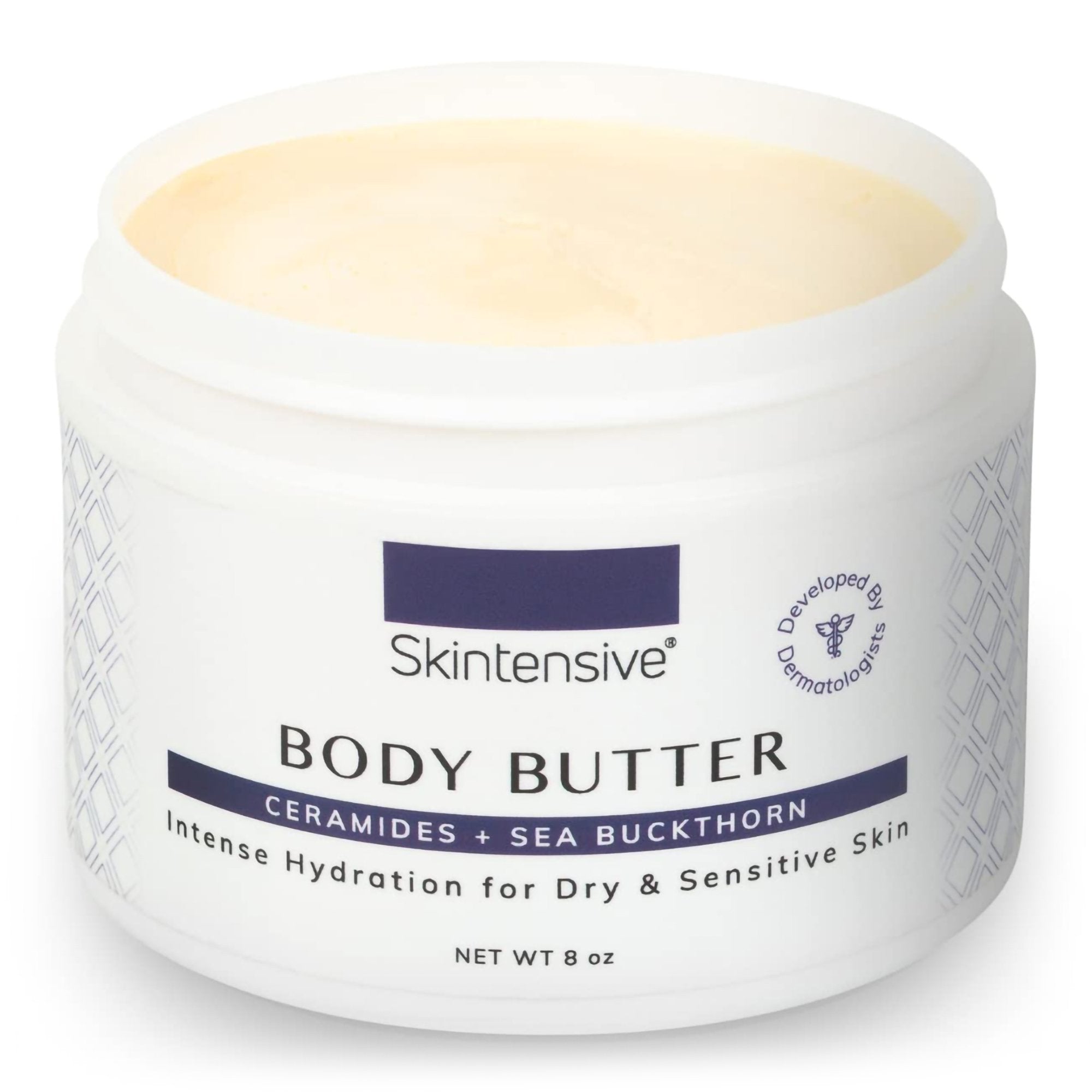 Hand and Body Moisturizer Skintensive® Body Butter 8 oz. Jar Unscented Cream - image 2