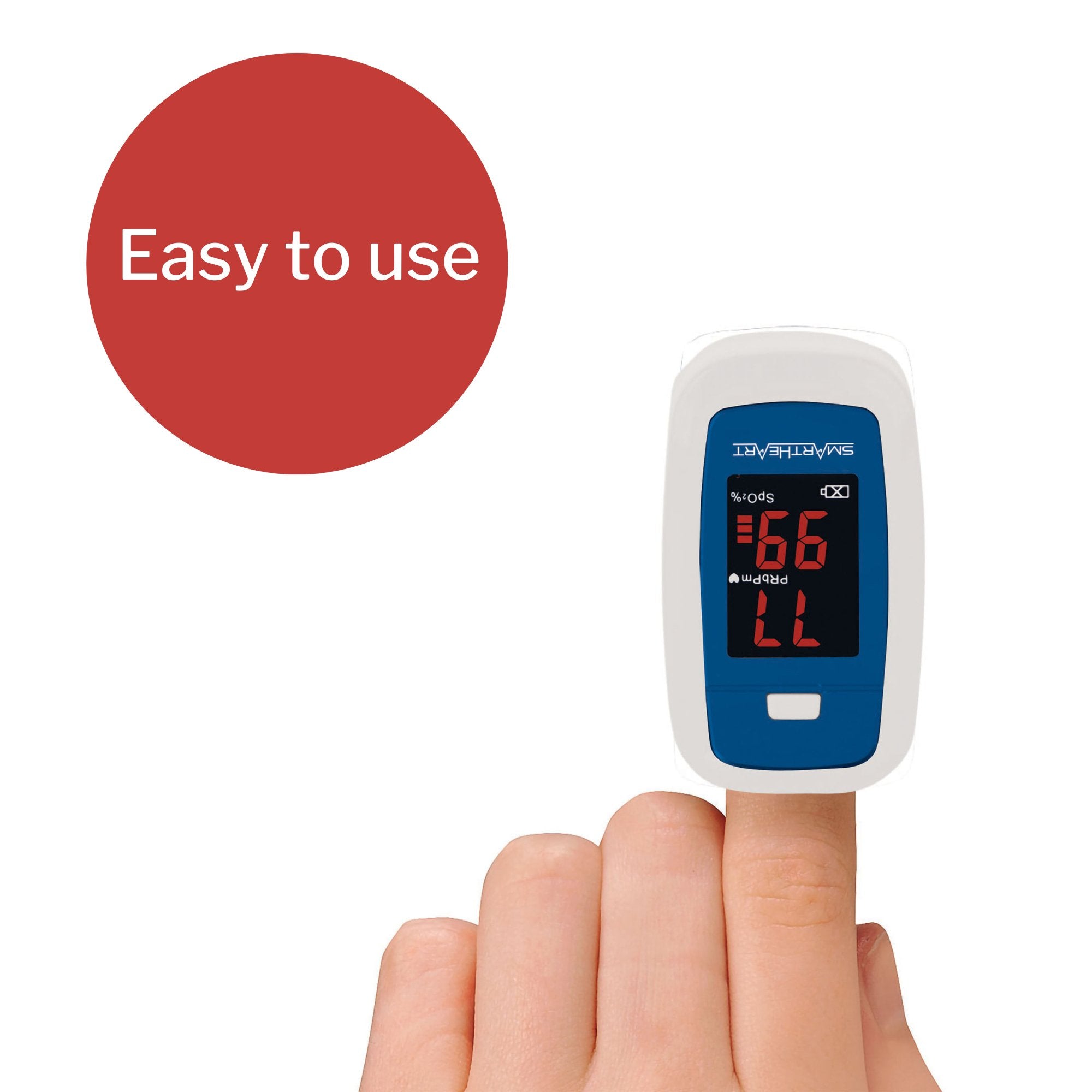 Fingertip Pulse Oximeter SmartHeart™ Adult Battery Operated LCD Display - image 8