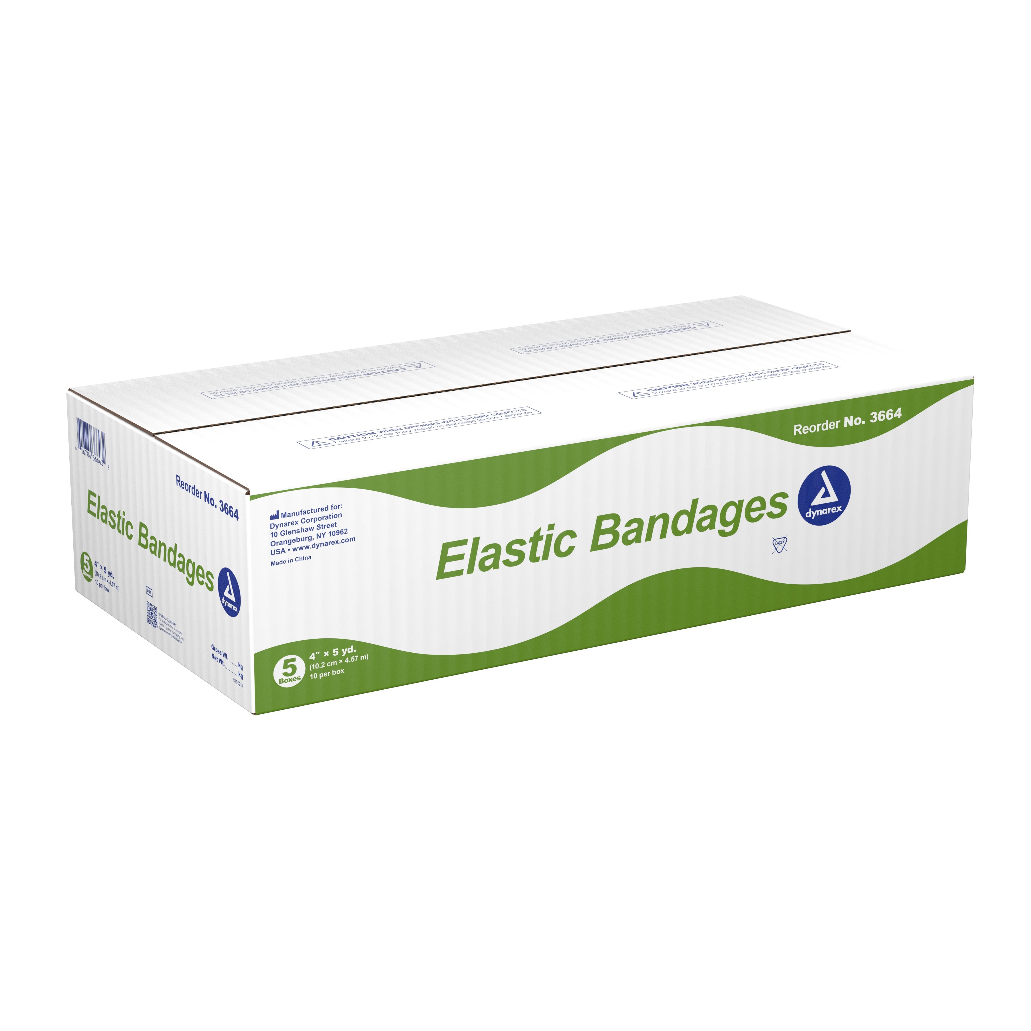 Elastic Bandage Dynarex® 4 Inch X 4-1/2 Yard Clip Detached Closure Tan NonSterile Standard Compression - image 3