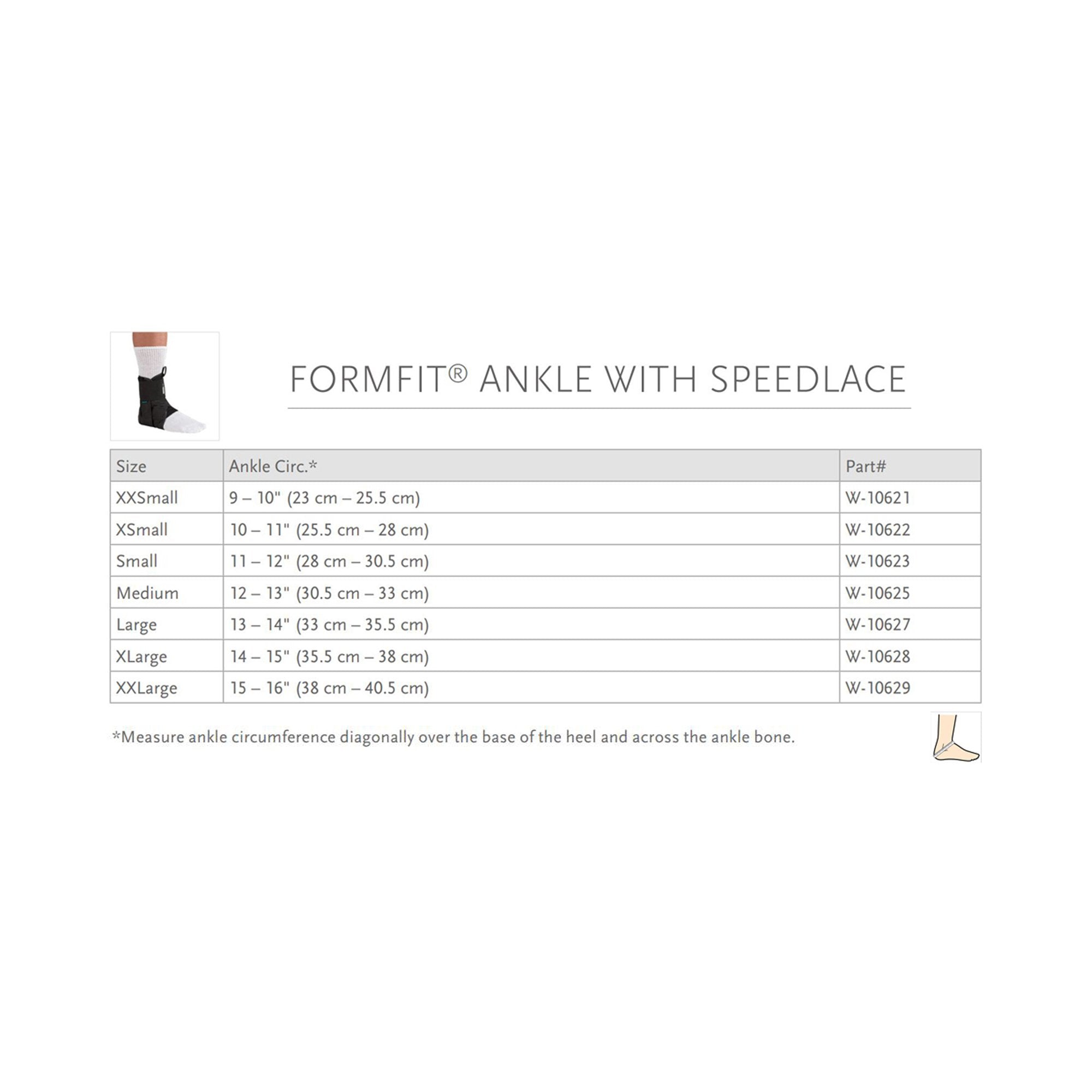 Ankle Support Ossur® Formfit® X-Small Figure-8 Strap / Lace-Up Closure Foot - image 3