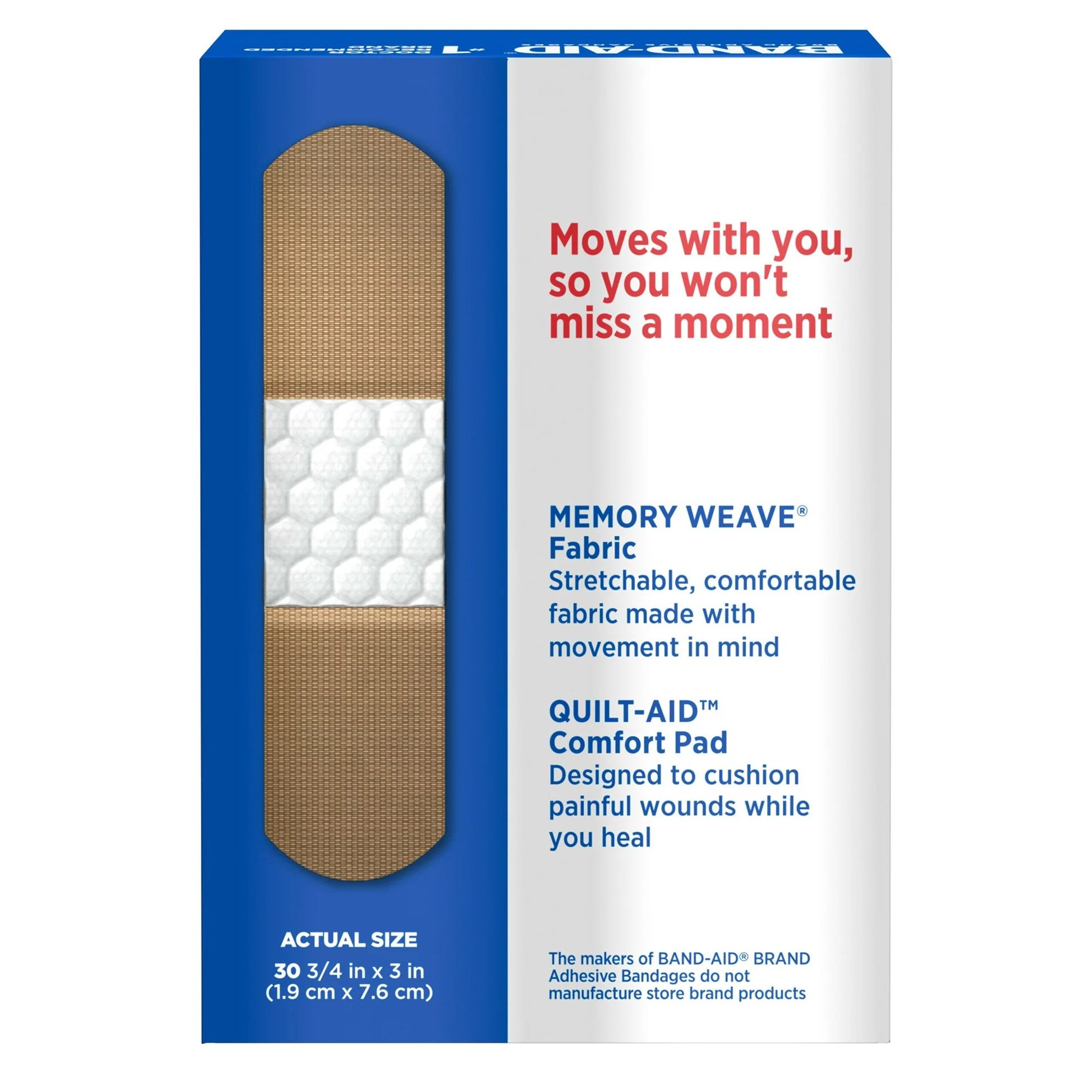 Adhesive Strip Band-Aid® Flexible Fabric Fabric Tan 3/4 X 3 Inch Sterile - image 2