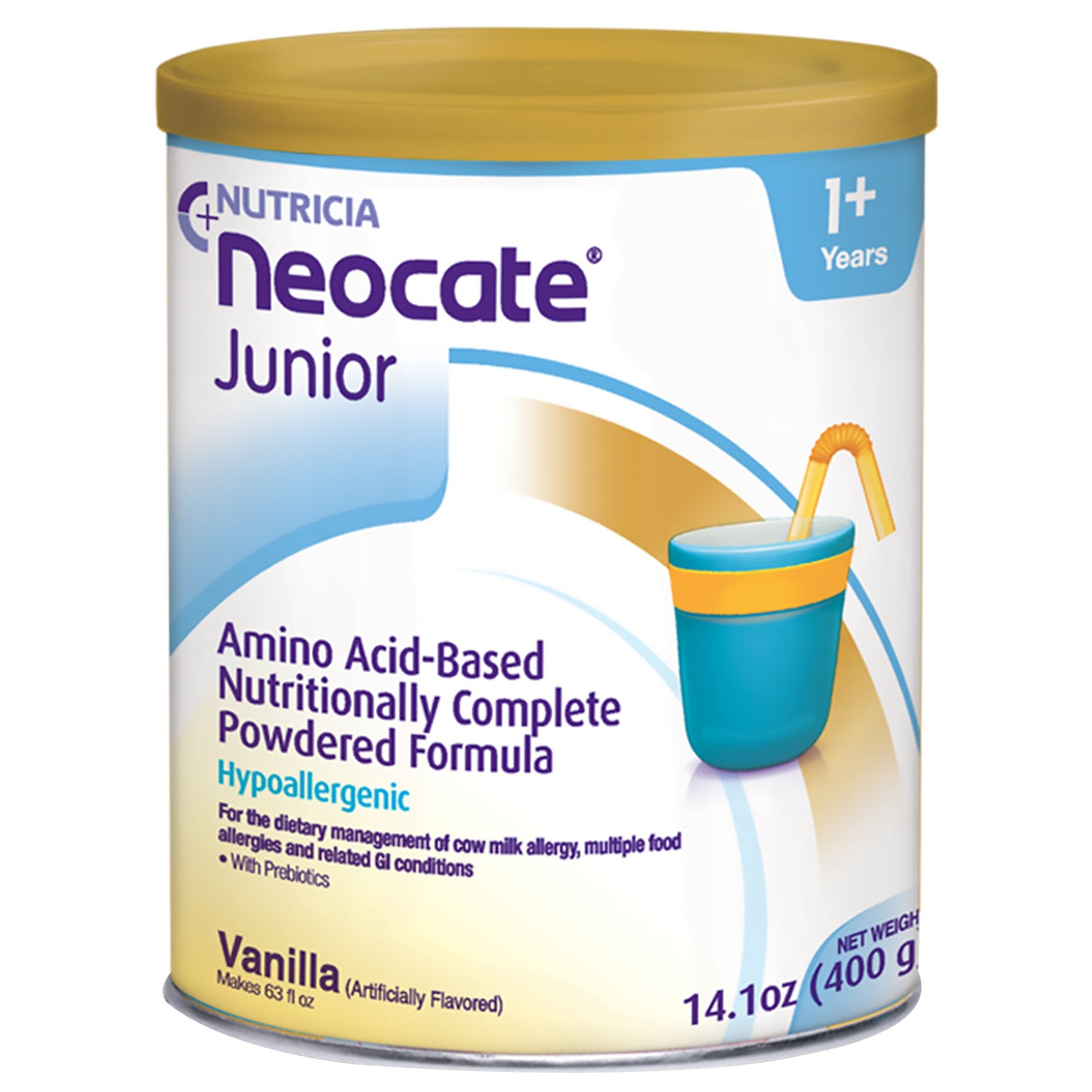Neocate® Junior Amino Acid–Based Powdered Formula, Vanilla, 14.1-ounce can