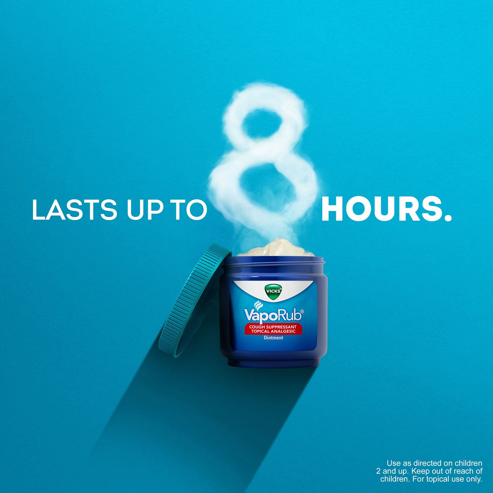 Chest Rub Vicks® VapoRub® 4.8% - 1.2% - 2.6% Strength Ointment 6 oz. - image 5