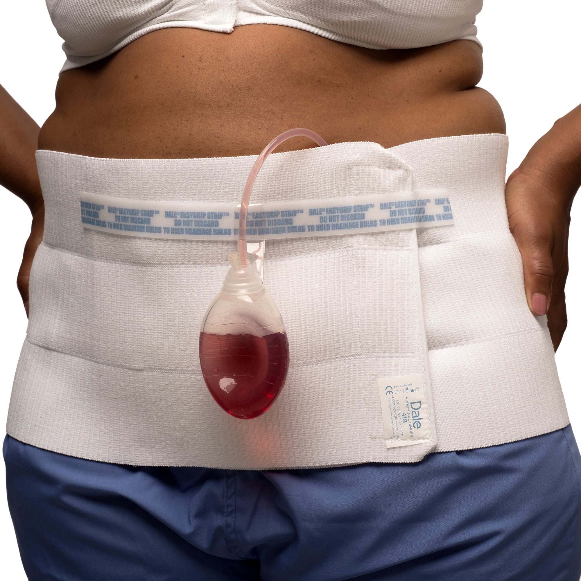 Abdominal Binder Dale® 2X-Large Hook and Loop Closure 60 to 75 Inch Waist Circumference 9 Inch Height Adult - image 2