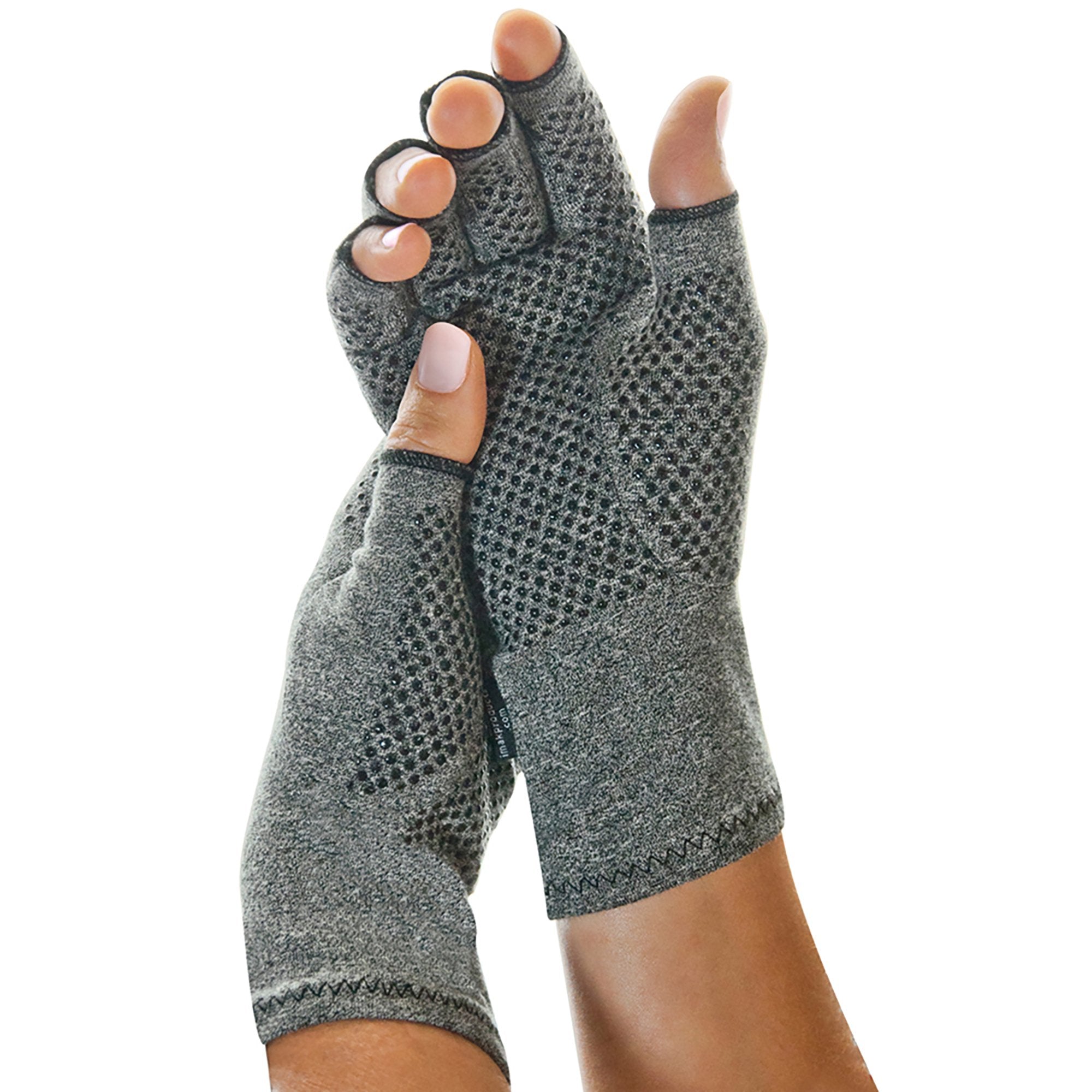 Compression Glove IMAK® Compression Active Open Finger Medium Wrist Length Hand Specific Pair - image 2