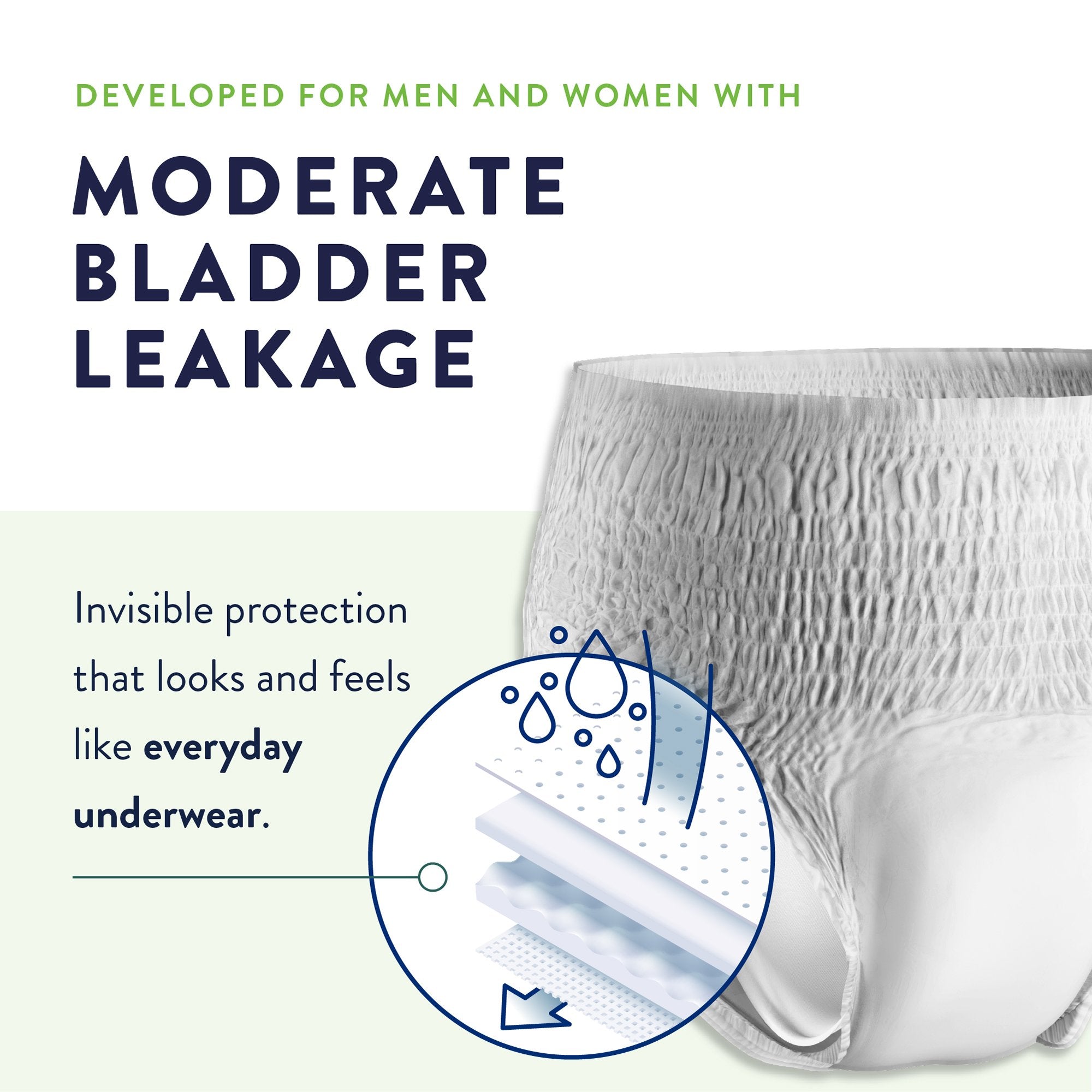 Absorbent Underwear Prevail® Per-Fit® Extra Pull On with Tear Away Seams Adult Small Unisex Disposable Heavy Absorbency - image 4