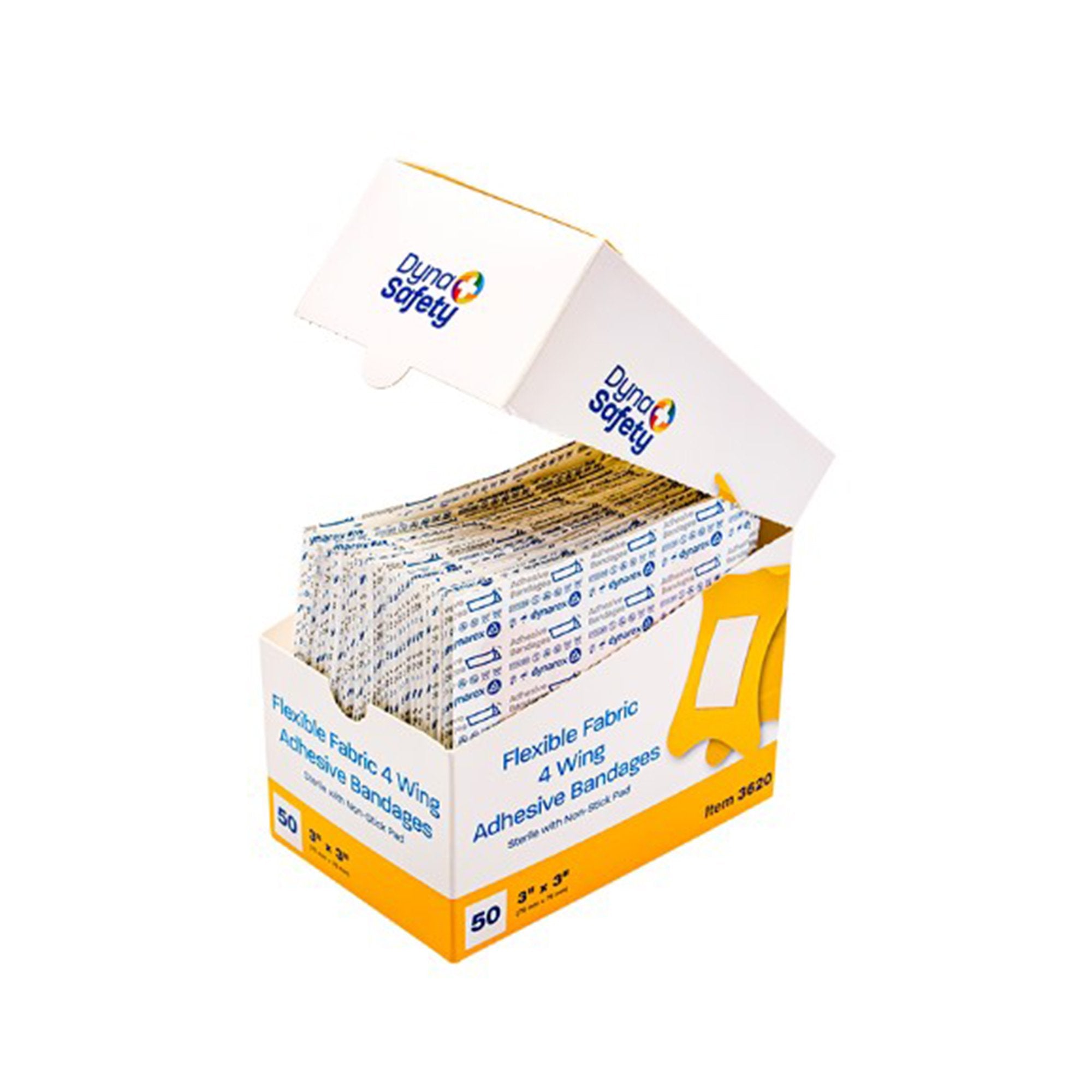 Adhesive Strip Dynarex® Fabric Tan 3 X 3 Inch Sterile - image 4