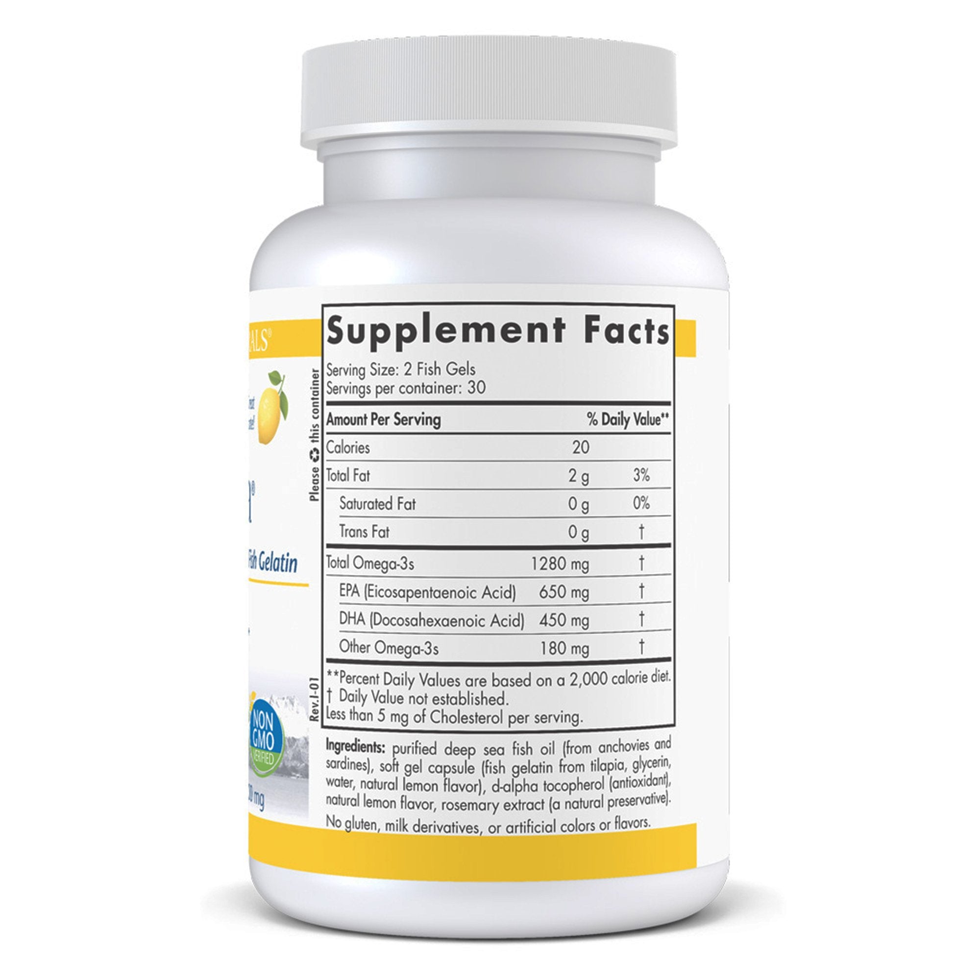 Dietary Supplement Nordic Naturals® ProOmega Softgel 60 per Bottle - image 2
