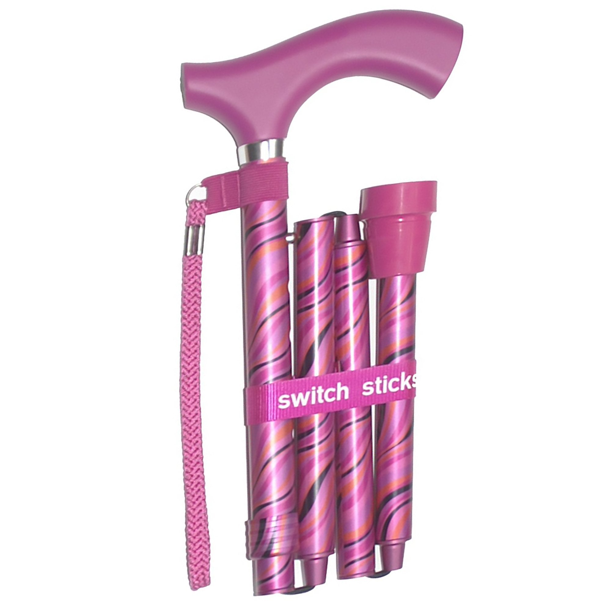 Switch Sticks® Folding Cane, Tango Print, 32 to 37 Inch Height