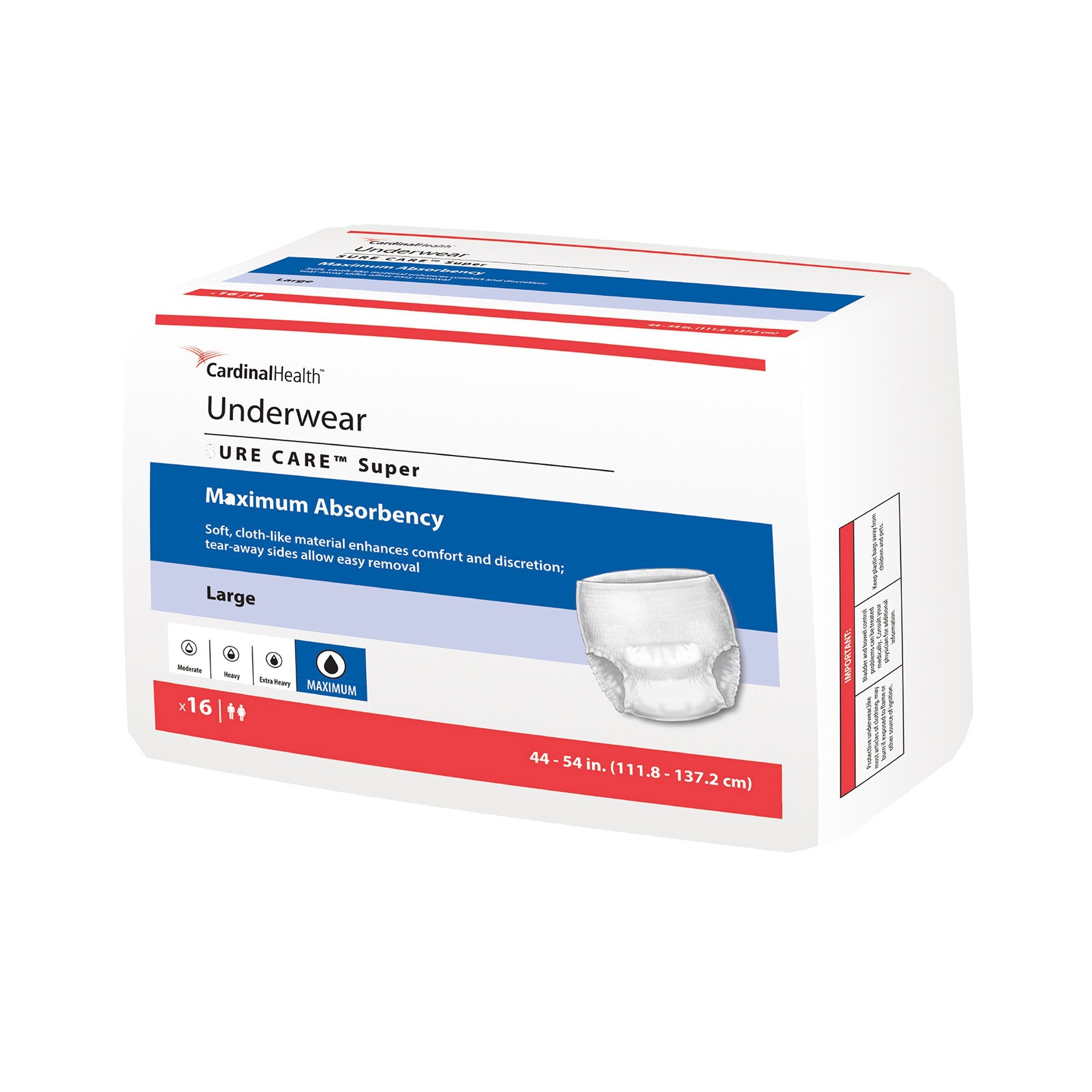 Sure Care Super Protective Incontinence Underwear Maximum Absorbency Extra Large