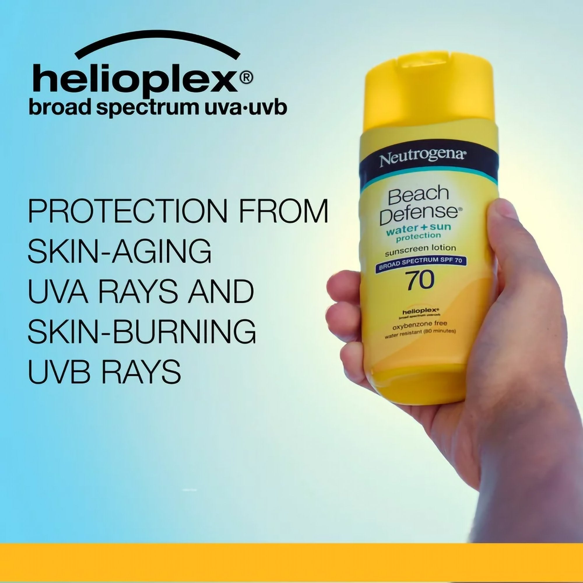Sunscreen Neutrogena® Beach Defense® SPF 70 Lotion 6.7 oz. Bottle - image 5