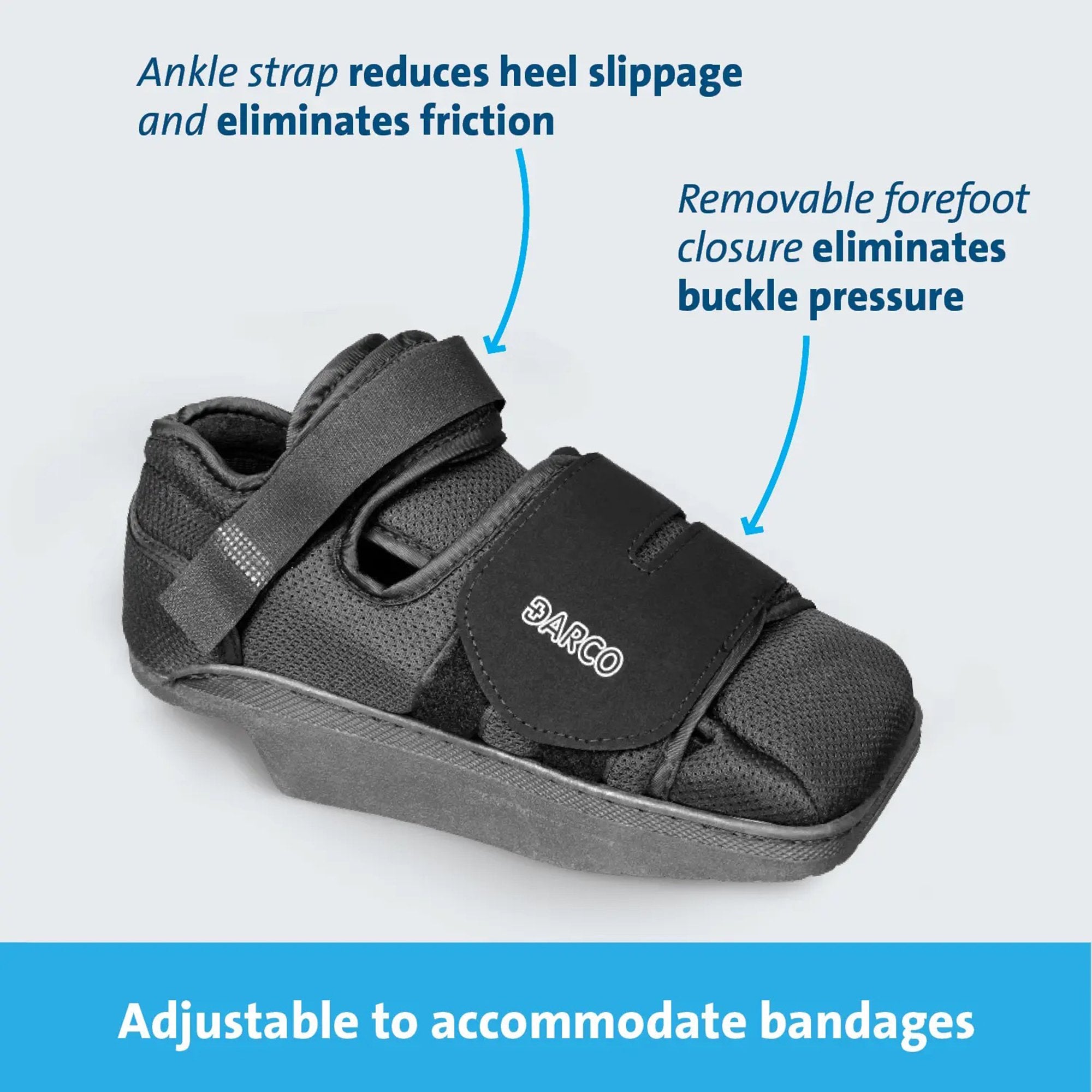 Post-Op Shoe HeelWedge™ Large Unisex Black - image 4