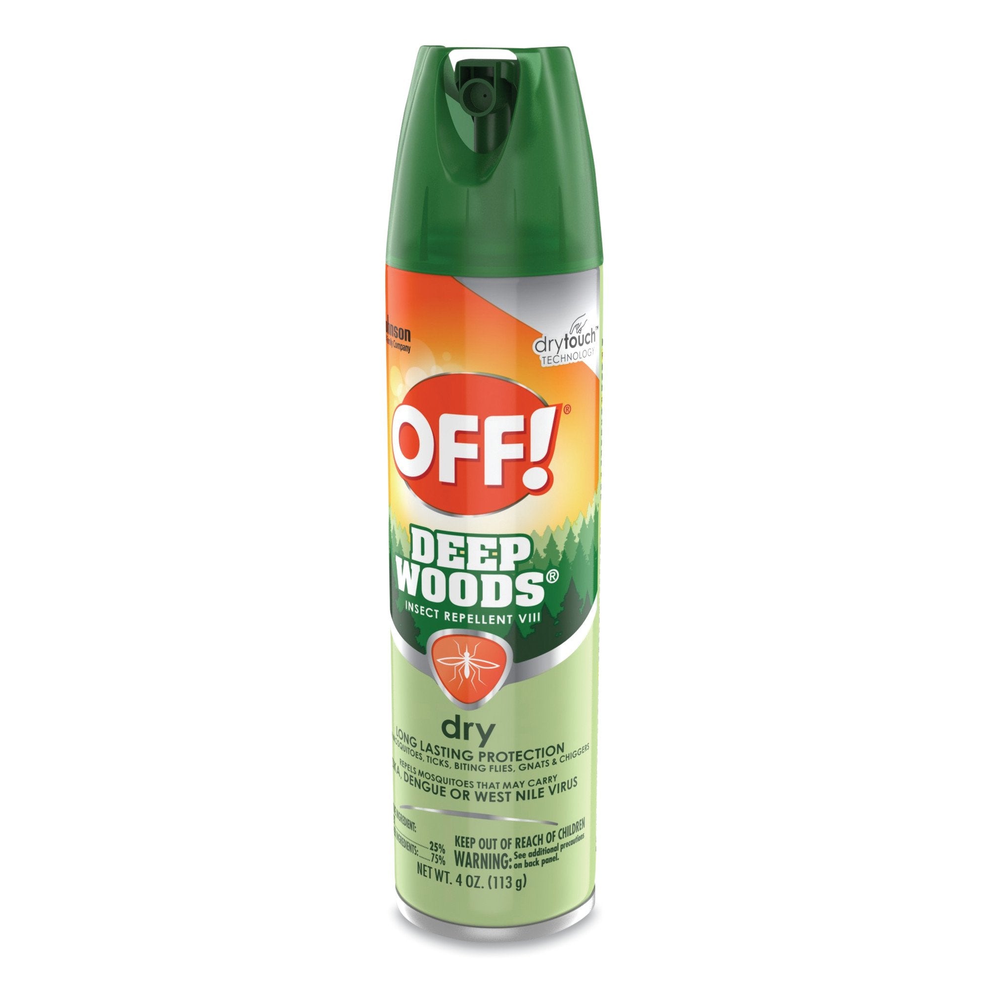 Insect Repellent DEET Off!® Deep Woods® Dry Topical Liquid 4 oz. Aerosol Can - image 3