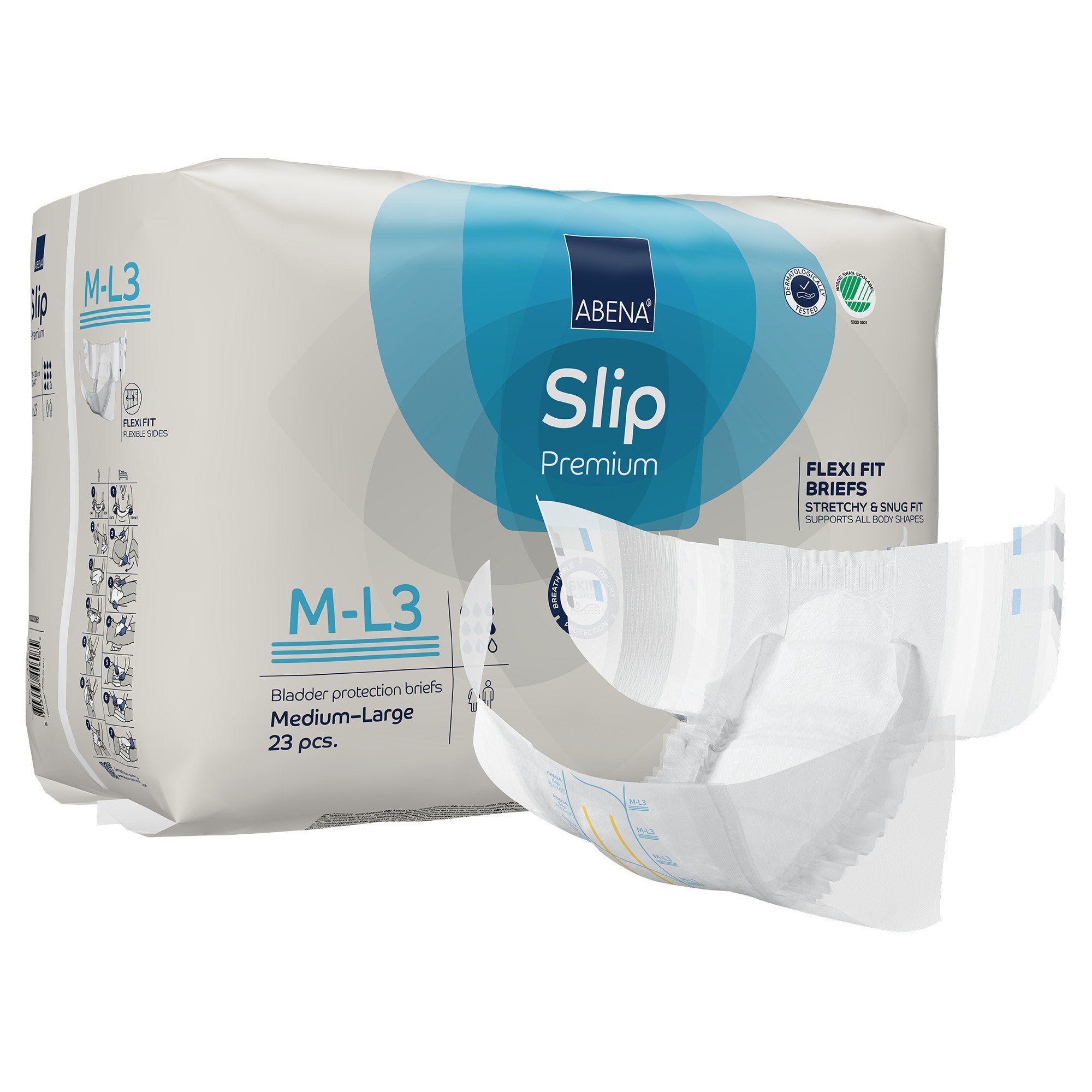 Incontinence Brief Abena Slip Flexi Fit Adult Medium / Large Unisex Disposable Heavy Absorbency