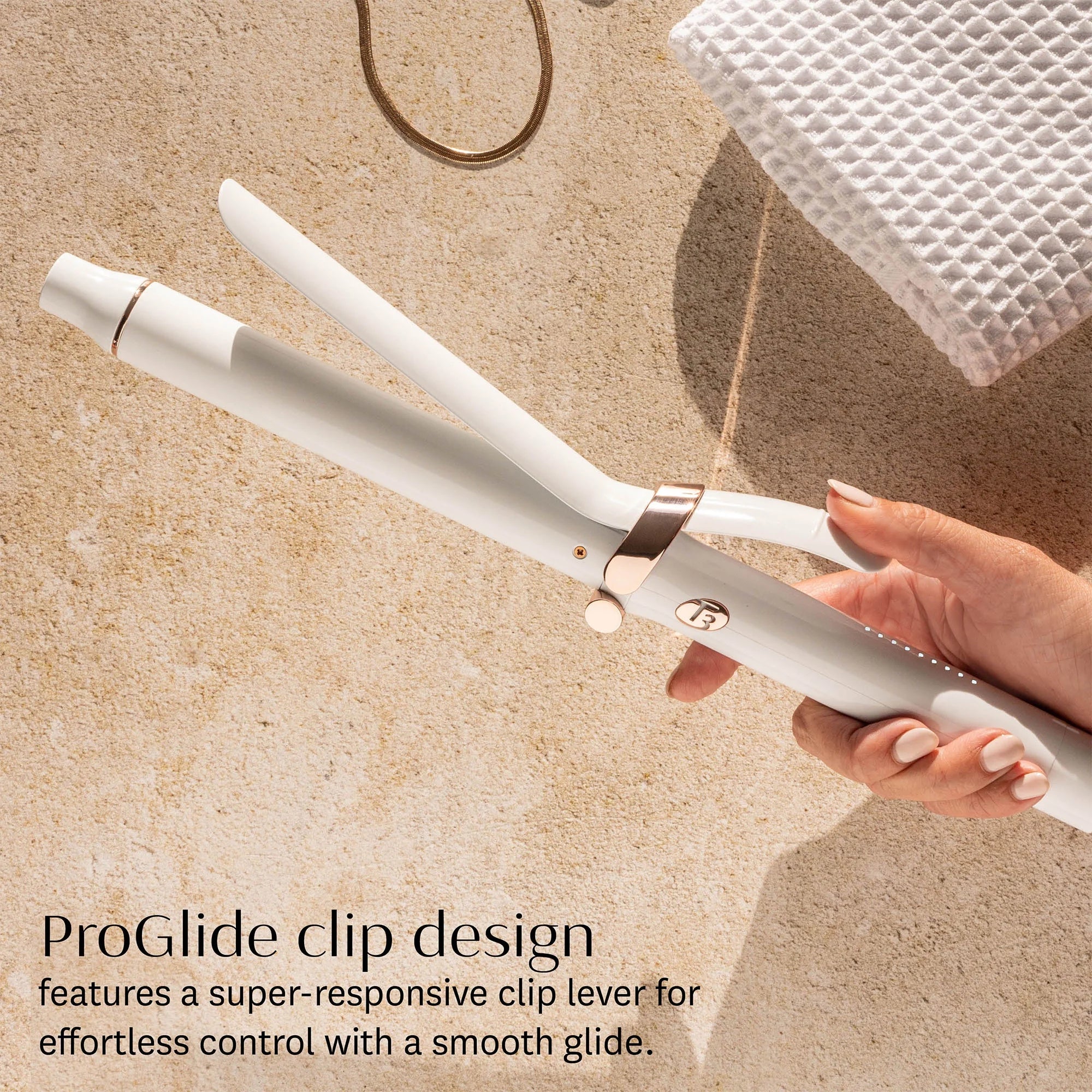 T3 Singlepass Curl X 1.5" Extra-Long Barrel Curling Iron with 9 Heat Settings and Ceramic Barrel for Fast Styling and Lasting Results on All Hair Types