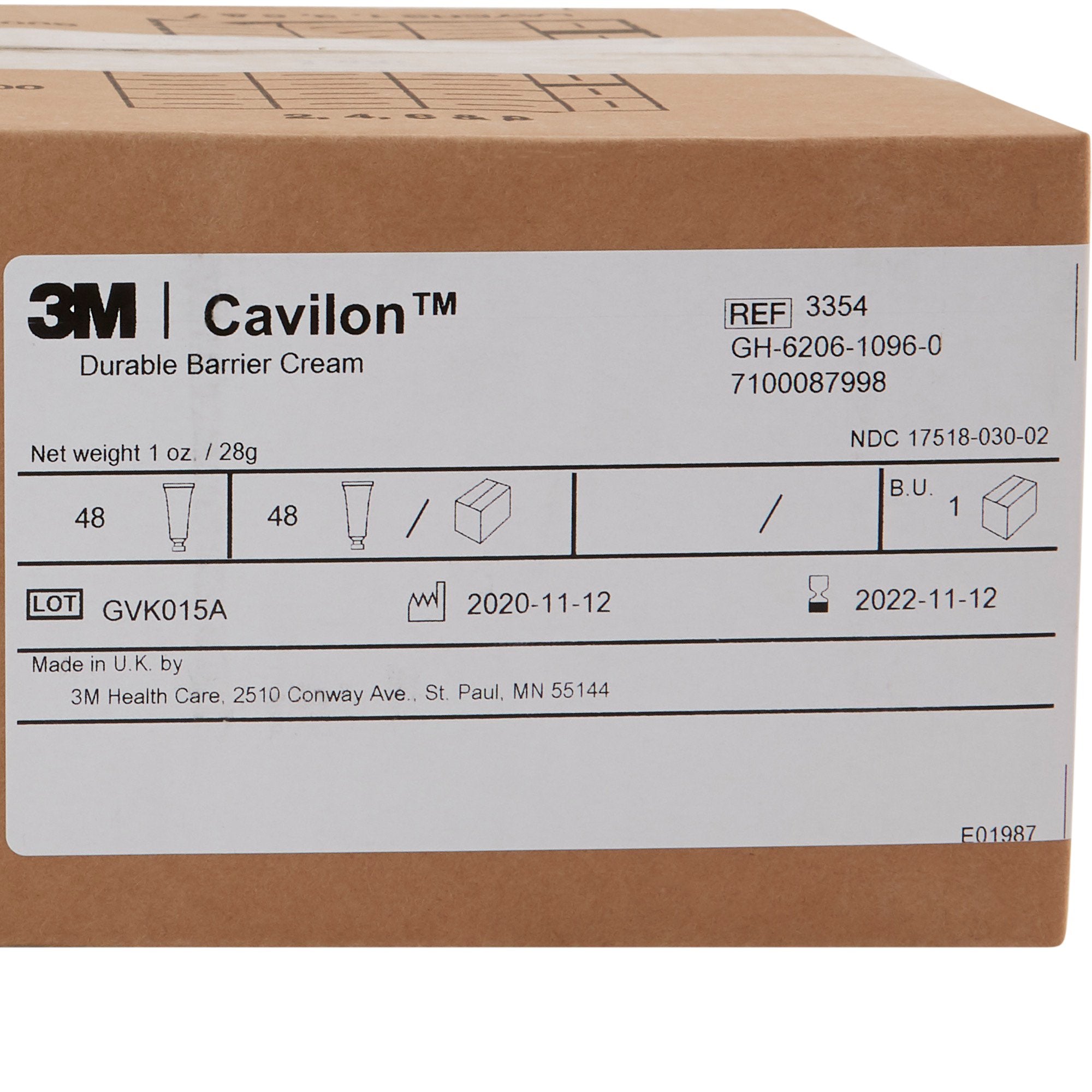 Skin Protectant 3M™ Cavilon™ 1 oz. Tube Unscented Cream CHG Compatible - image 7