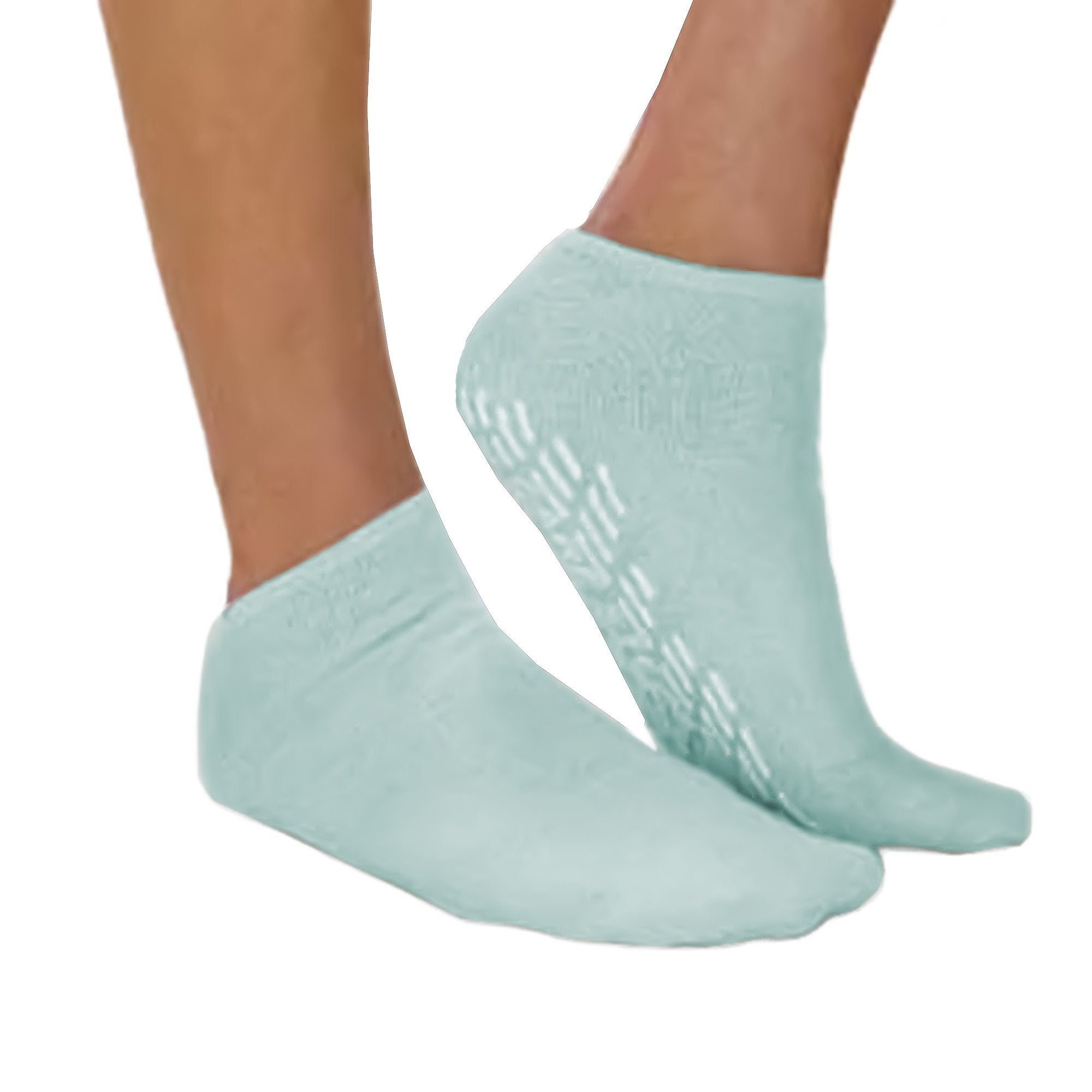 Slipper Socks Care-Steps® Unisex Adult 2X-Large Single Tread Single Patient Use Moss Green