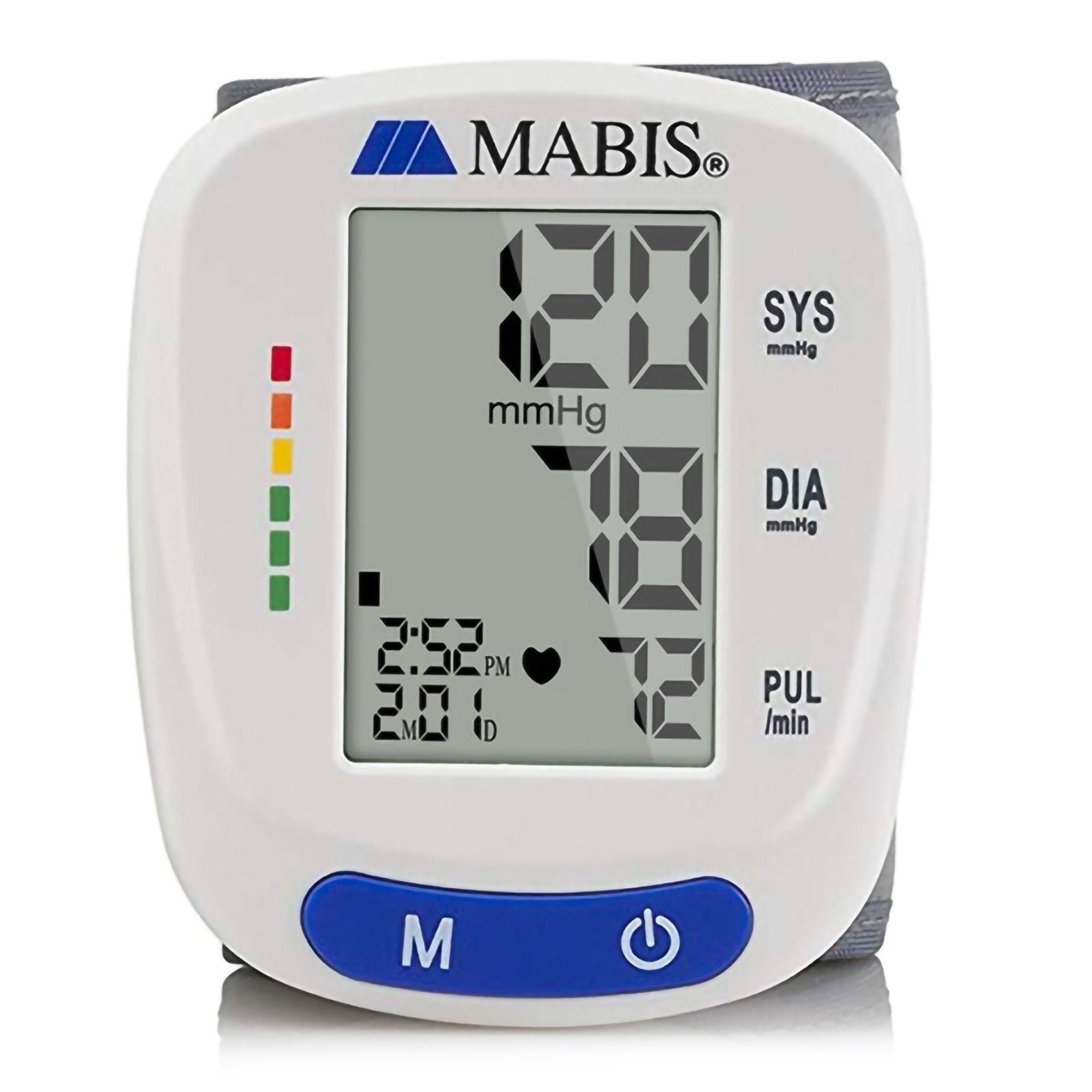 Digital Blood Pressure Monitor MABIS® Adult Cuff Cloth Fabric Cuff 5.3 to 8.5 inches Mobile - image 2
