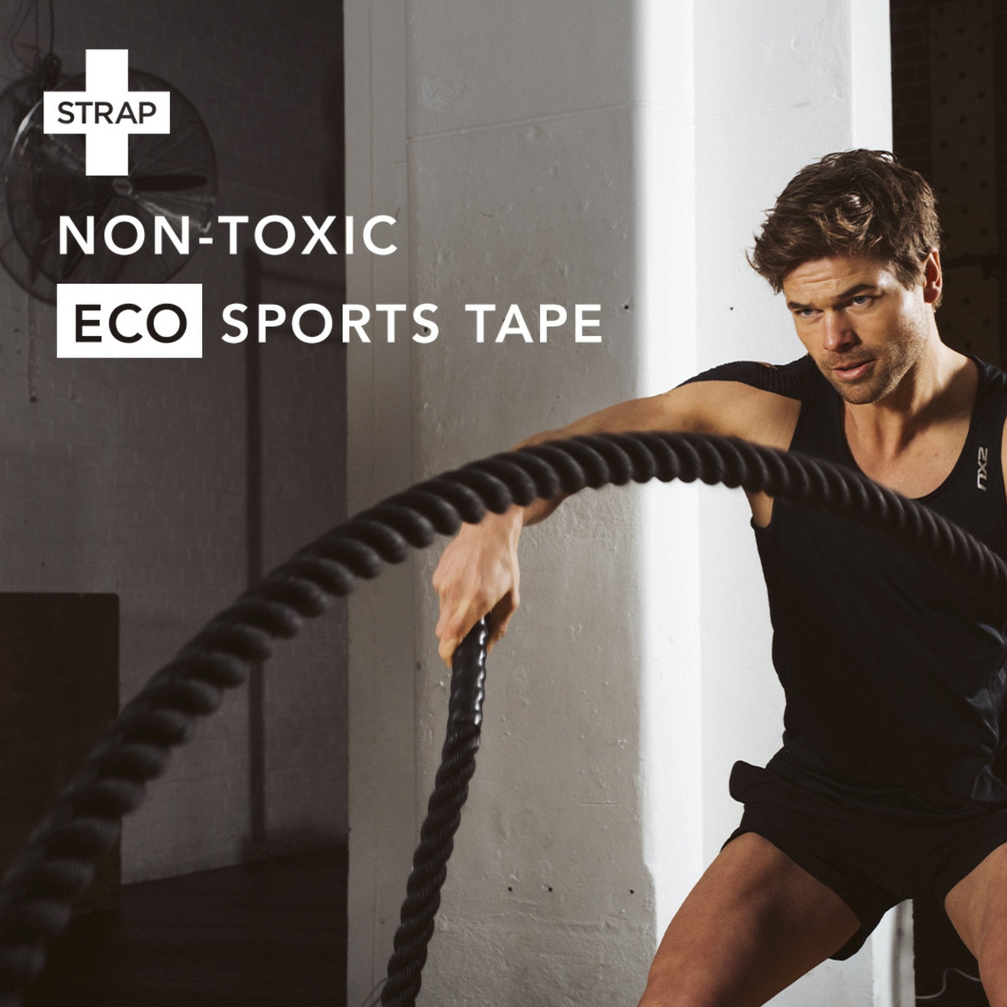 Athletic Tape Strap Black 1.97 Inch X 5-1/2 Yard Bamboo Fiber NonSterile - image 8