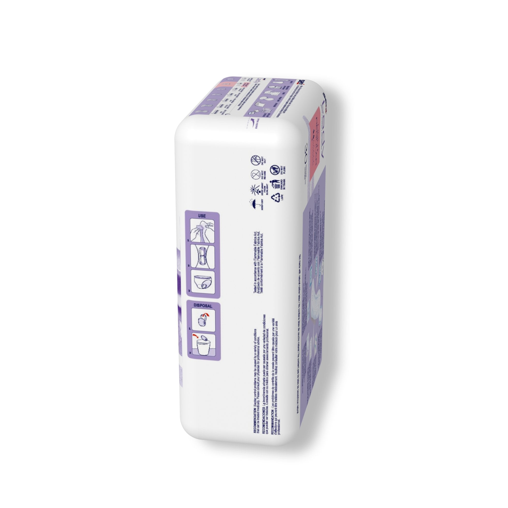 Bladder Control Pad Seni® Lady Light 8.9 Inch Length Light Absorbency Super Absorbent Core One Size Fits Most - image 5