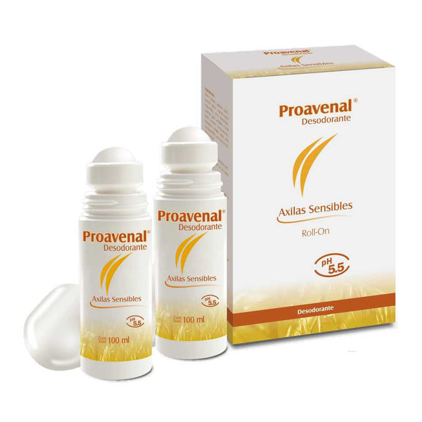 2-Pack Proavenal Roll On Deodorant: Long Lasting Protection, Sweat & Humidity Resistant, Hypoallergenic & Dermatologically Tested.
