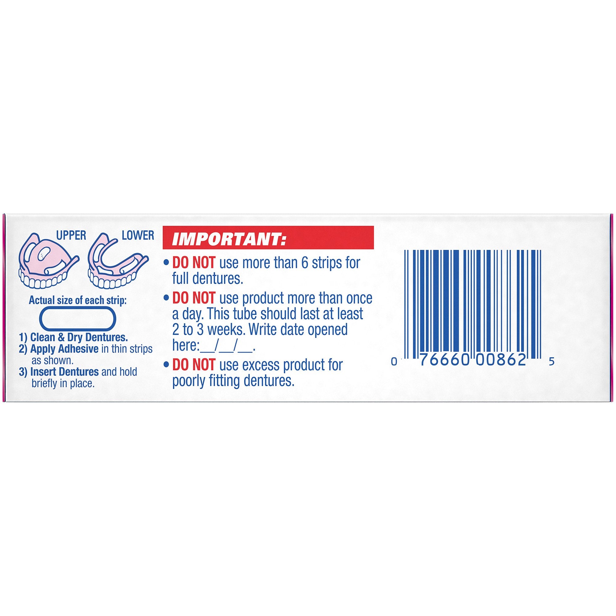 Denture Adhesive Fixodent® Original Cream 0.75 oz. - image 6