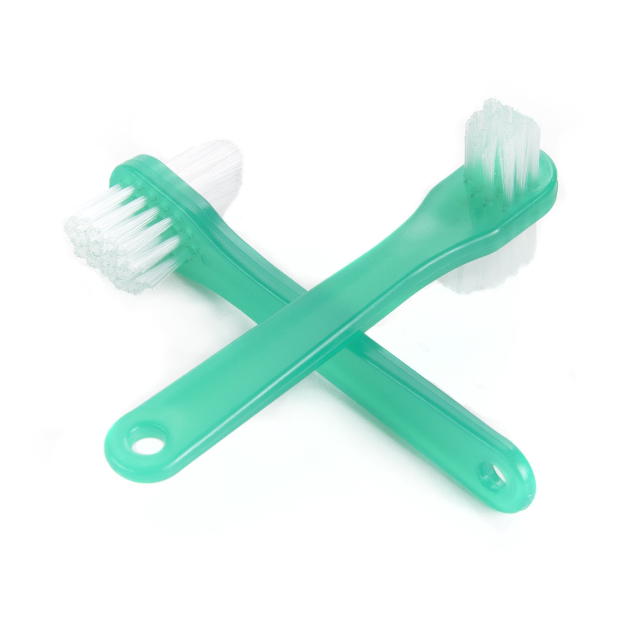 Denture Brush McKesson 2-Sided Bristle Green - image 2