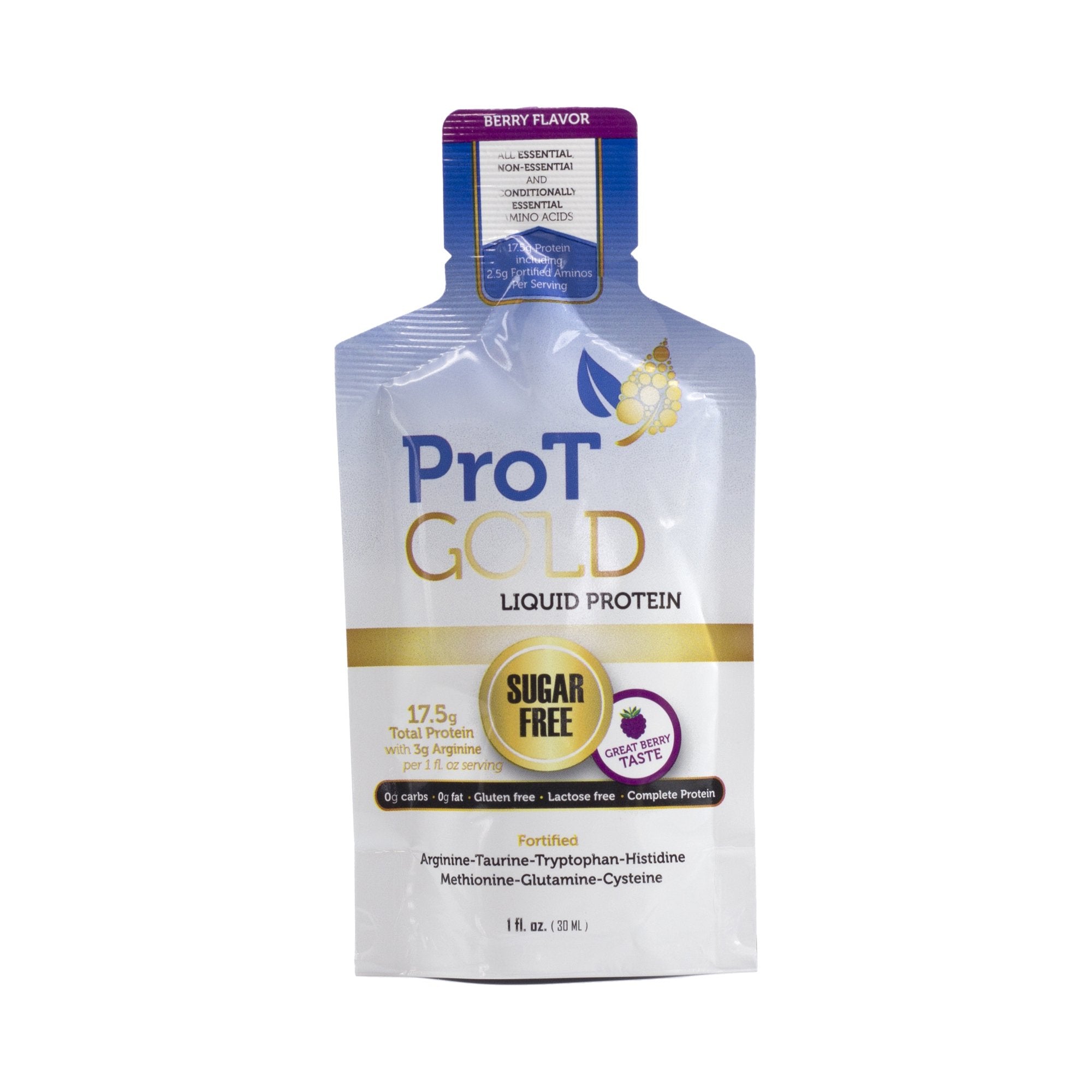 Oral Supplement ProT Gold Berry Flavor Liquid 1 oz. Individual Packet - image 2