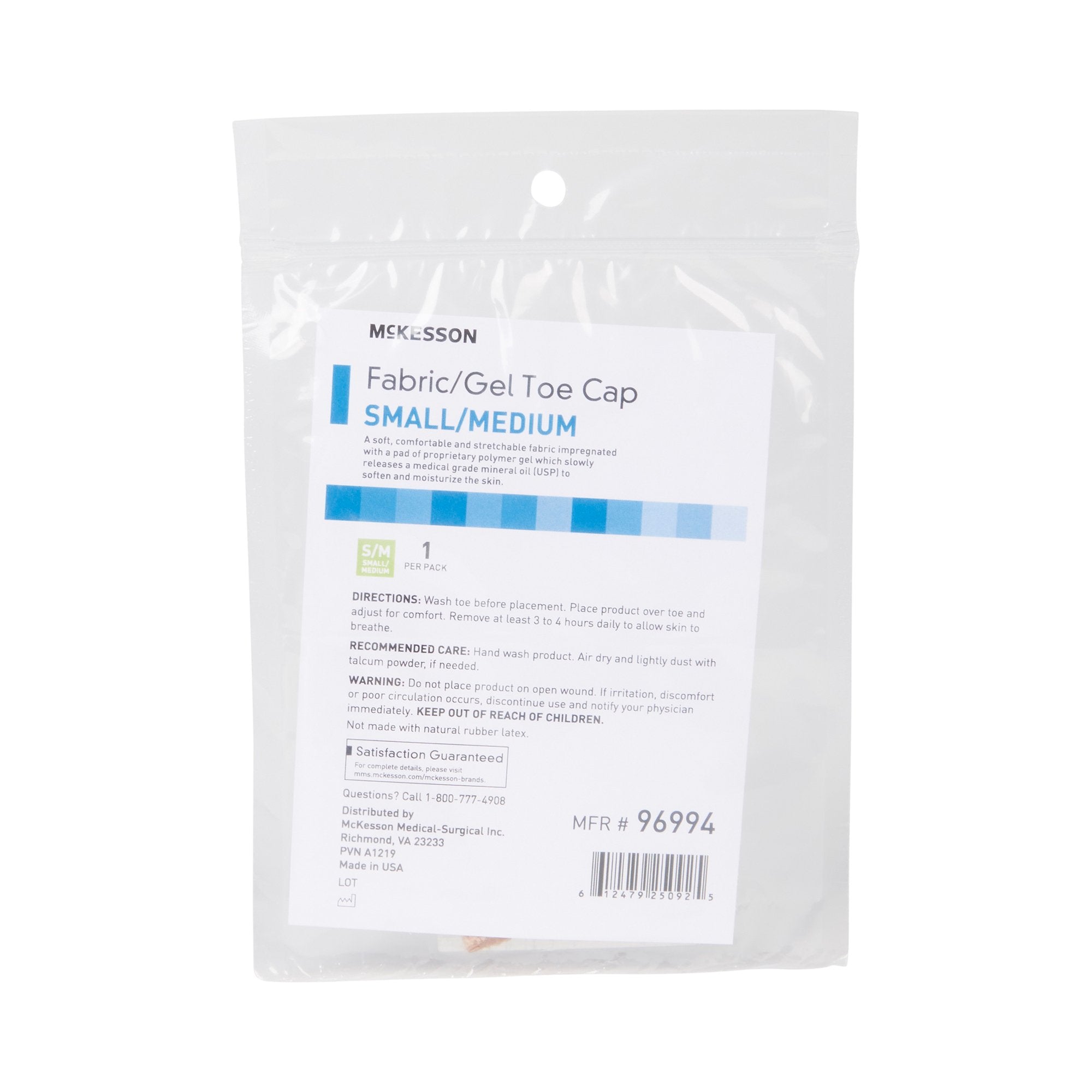 McKesson Toe Cap, Small / Medium