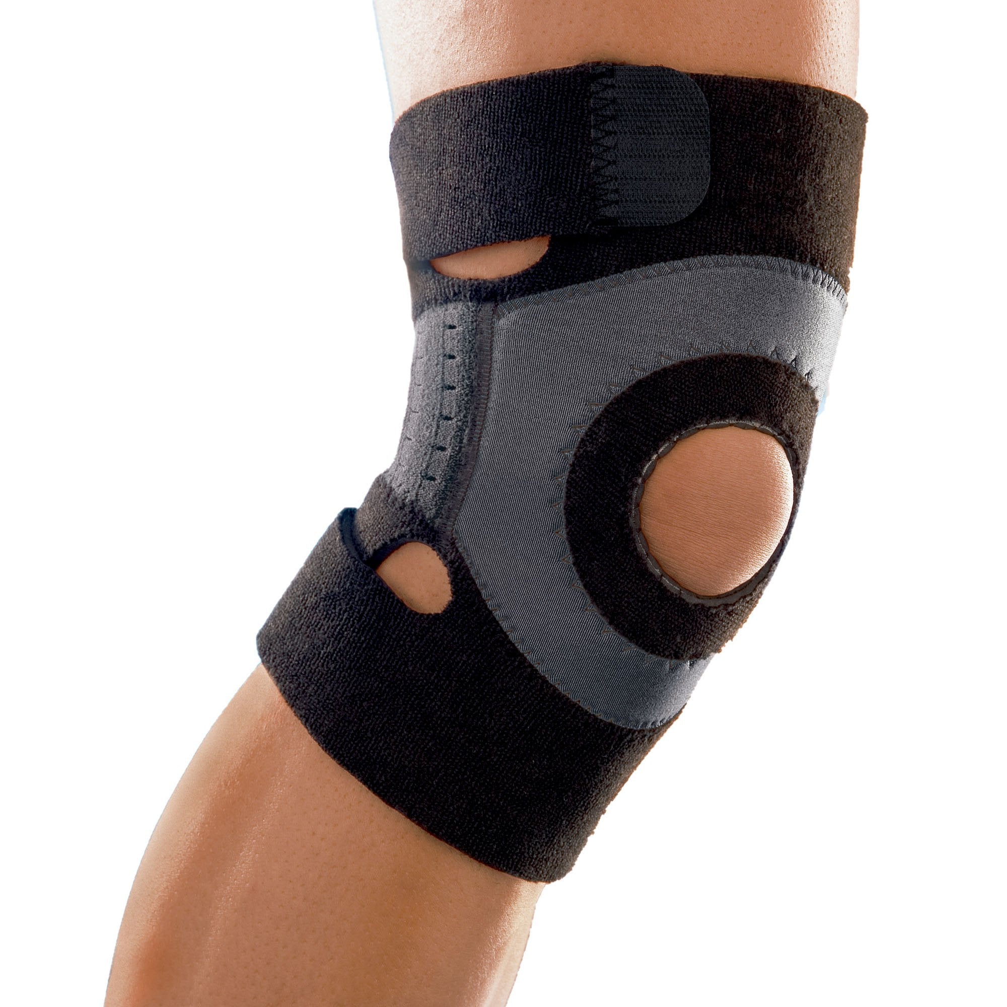 Knee Brace 3M™ Futuro™ Sport Moisture Control Medium Pull-On / Hook and Loop Strap Closure 15 to 17 Inch Knee Circumference Left or Right Knee - image 2