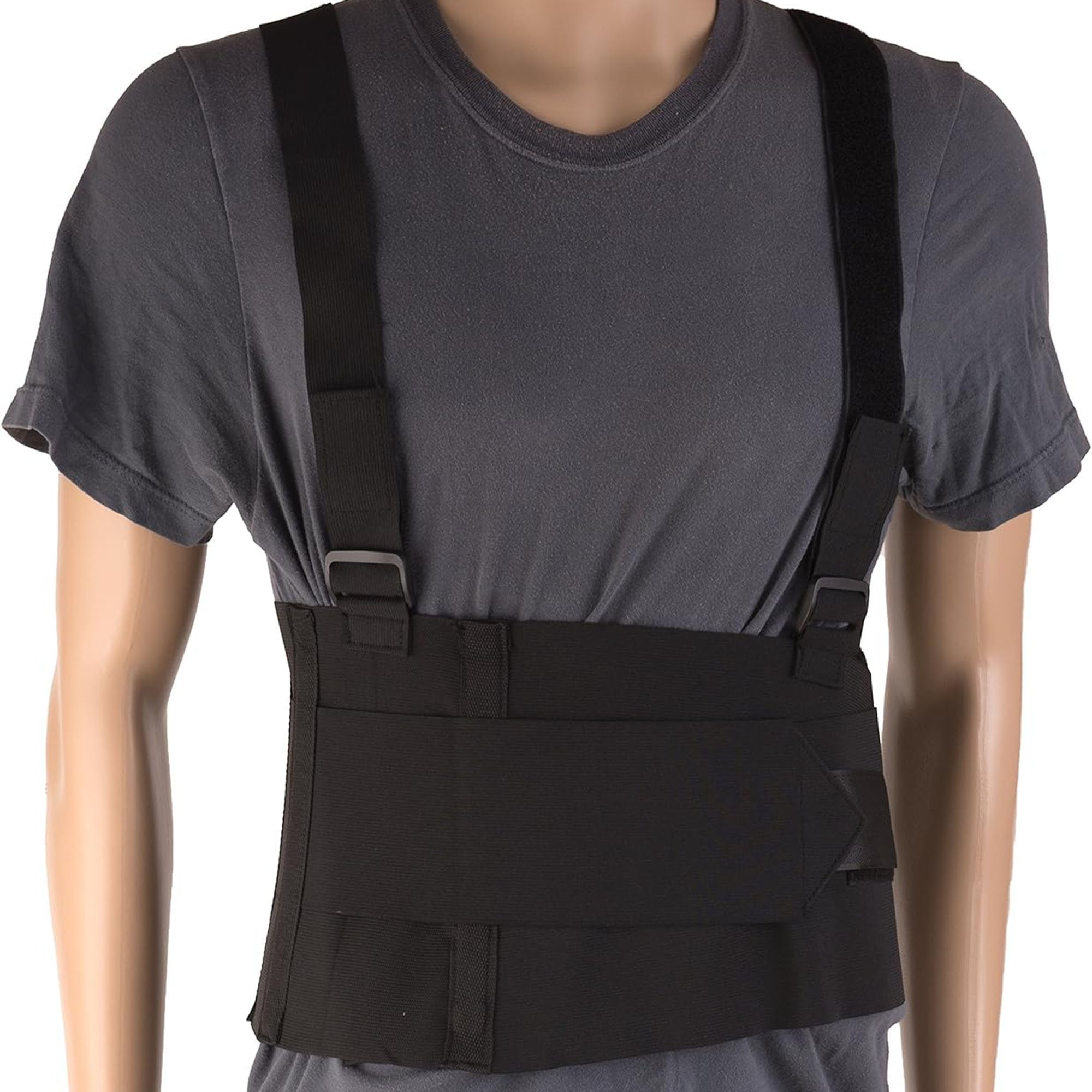 Occupational Back Support DMI® One Size Fits Most Hook and Loop Closure 28 to 40 Inch Waist Circumference 9 Inch Height Adult - image 2