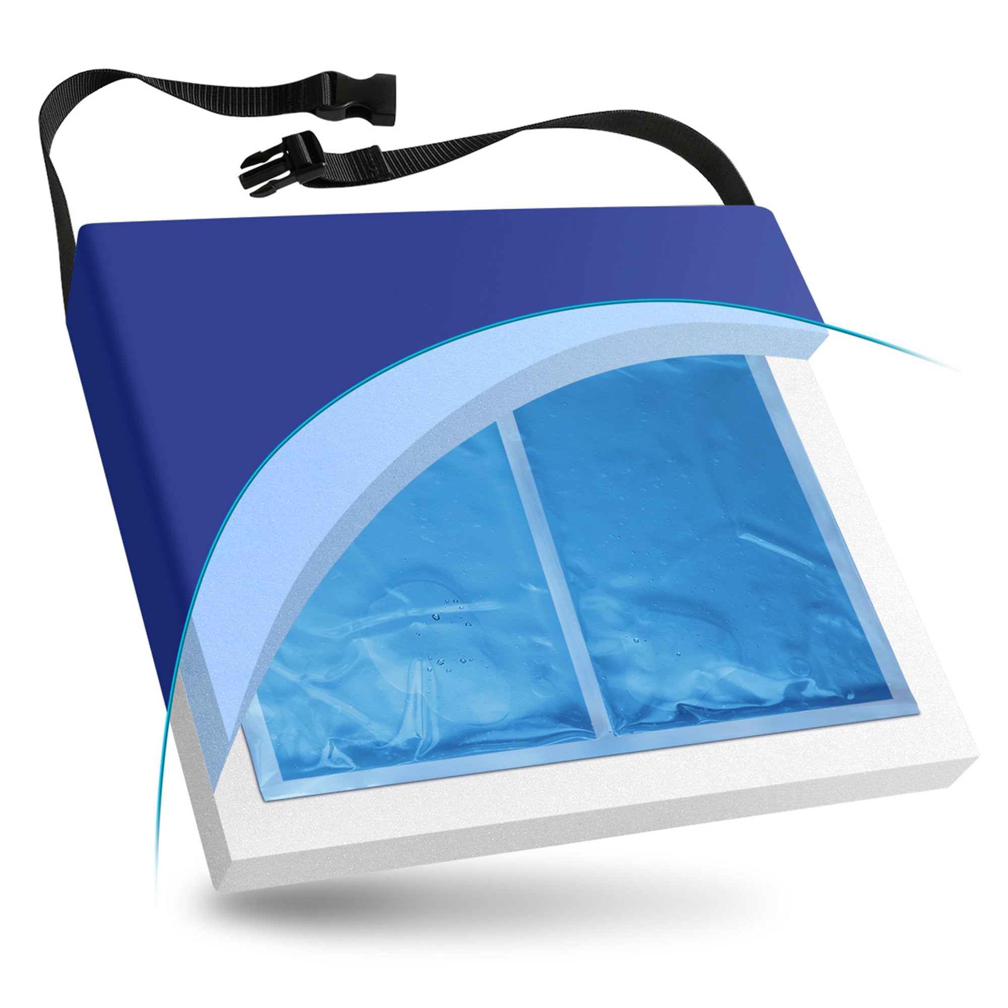 Seat Cushion NYOrtho 24 W X 18 L X 3 D Inch Foam / Gel - image 3