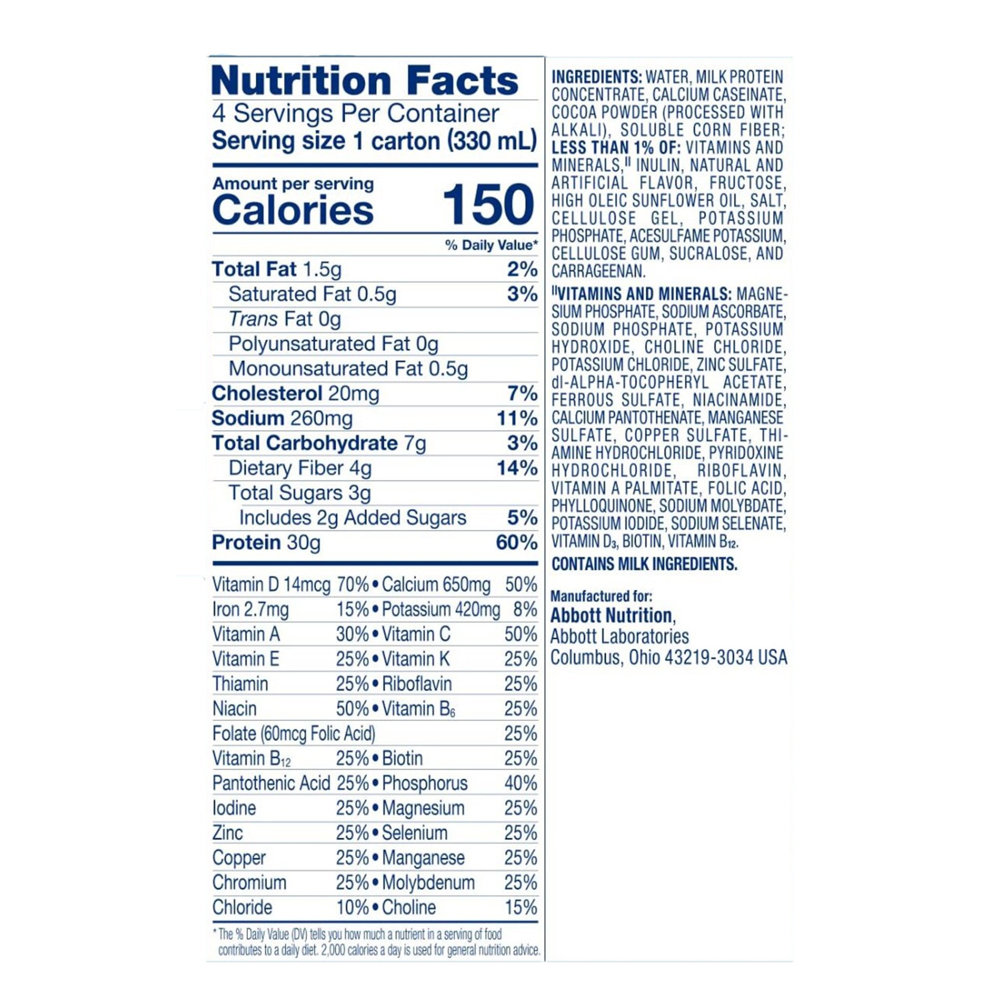 Oral Supplement Glucerna® Protein Smart Shake Chocolate Flavor Liquid 11 oz. Reclosable Carton - image 3