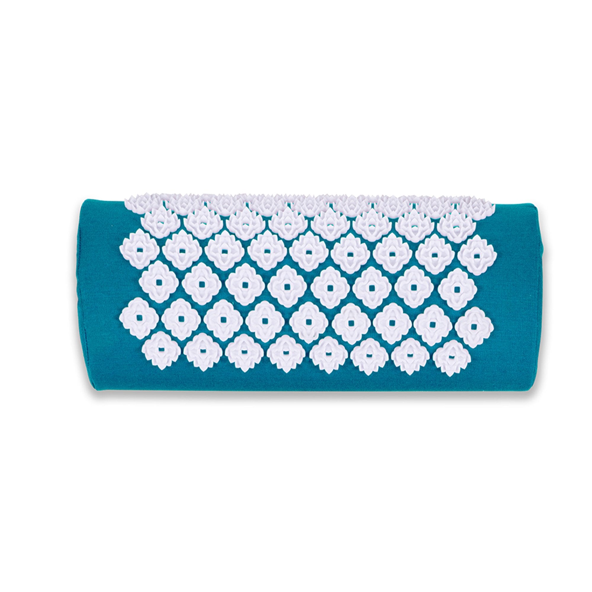 Kanjo Acupressure Mat Set Sapphire Cotton-Linen Fabric / Memory Foam / Plastic Mat: 17 X 28 Inch / Pillow: 6 X 14 Inch - image 4