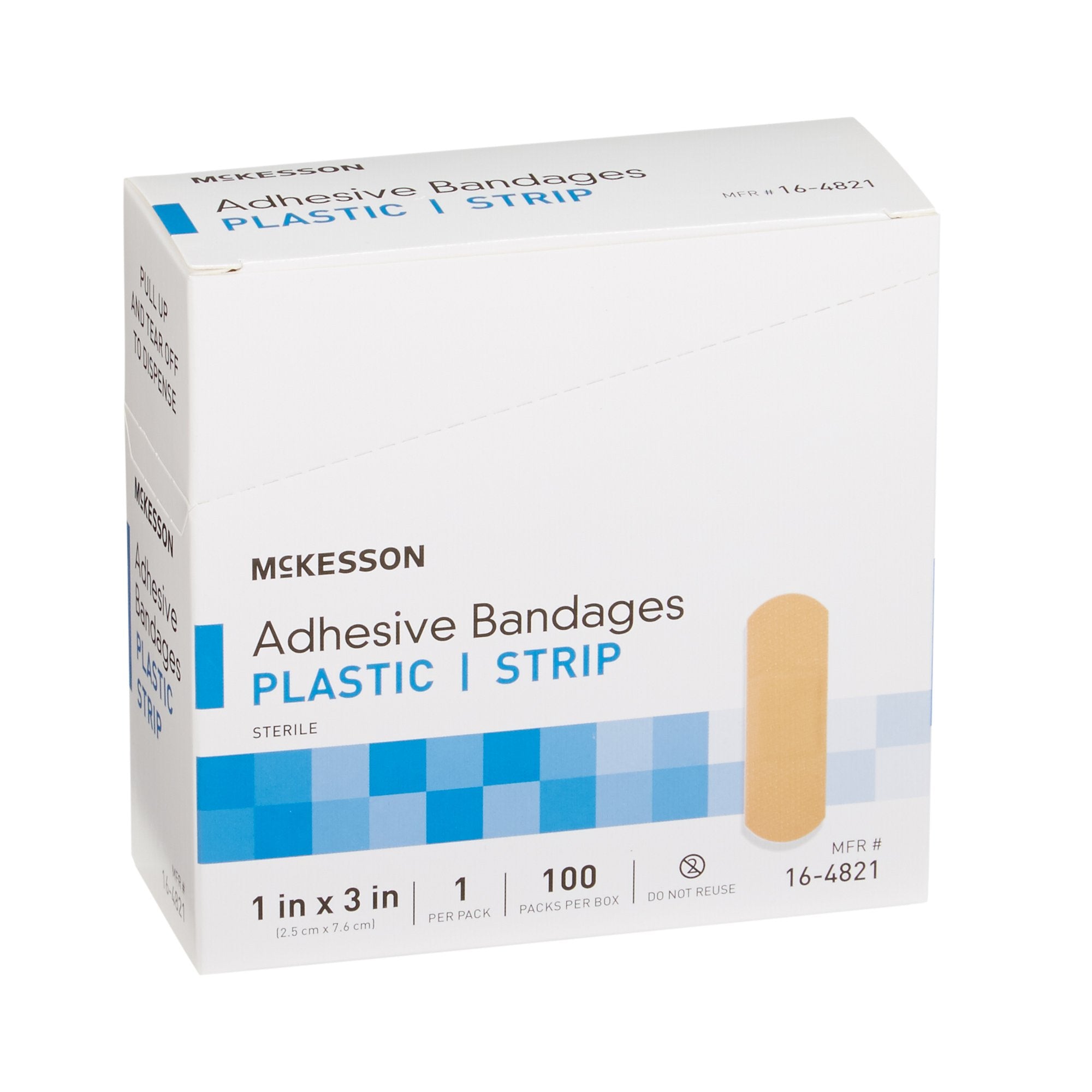 Adhesive Strip McKesson Plastic Tan 1 X 3 Inch Sterile - image 6