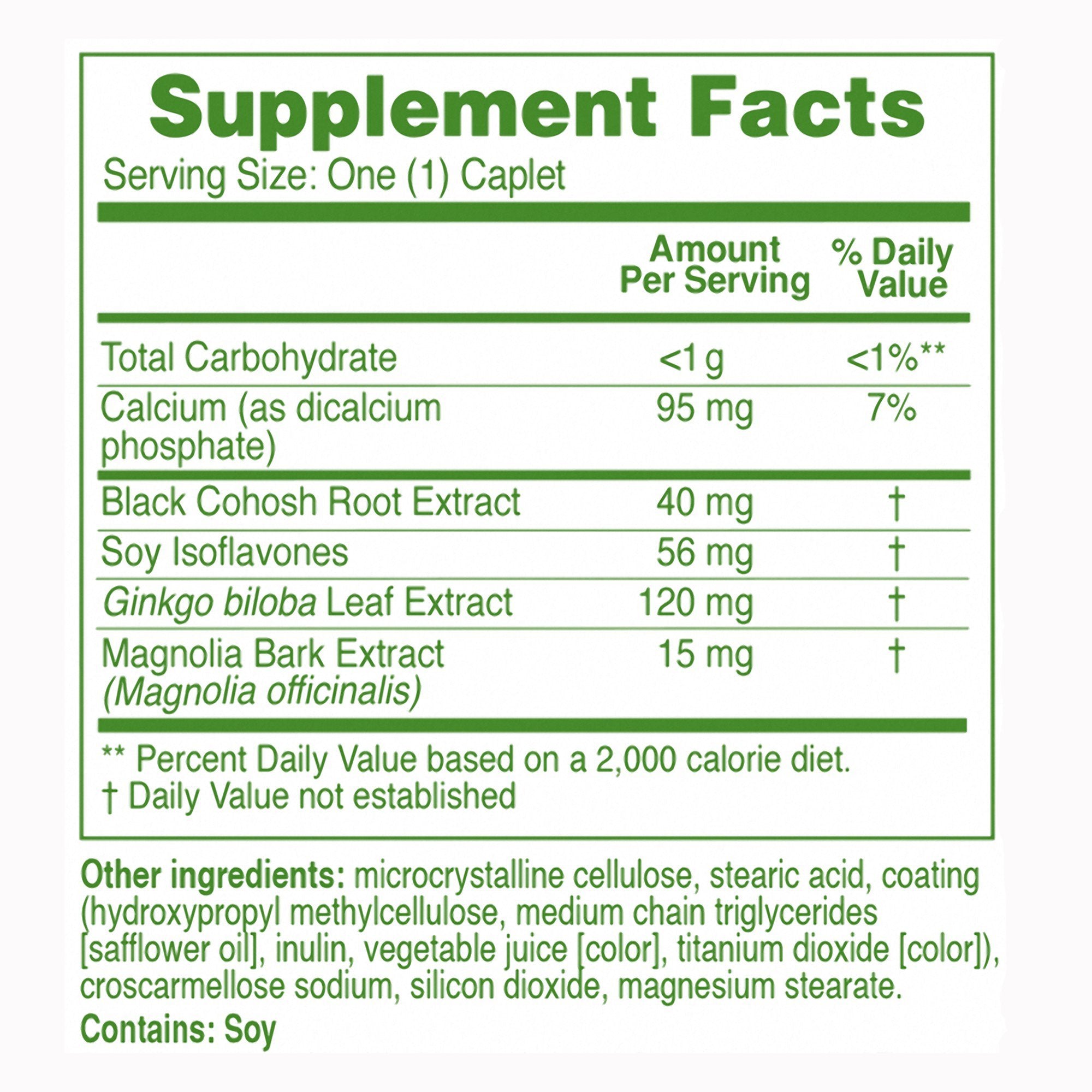 Dietary Supplement Estroven® Mood Boost Black Cohosh / Magnolia Bark / Ginkgo biloba 40 mg - 15 mg - 120 mg Strength Caplet 30 per Box - image 5