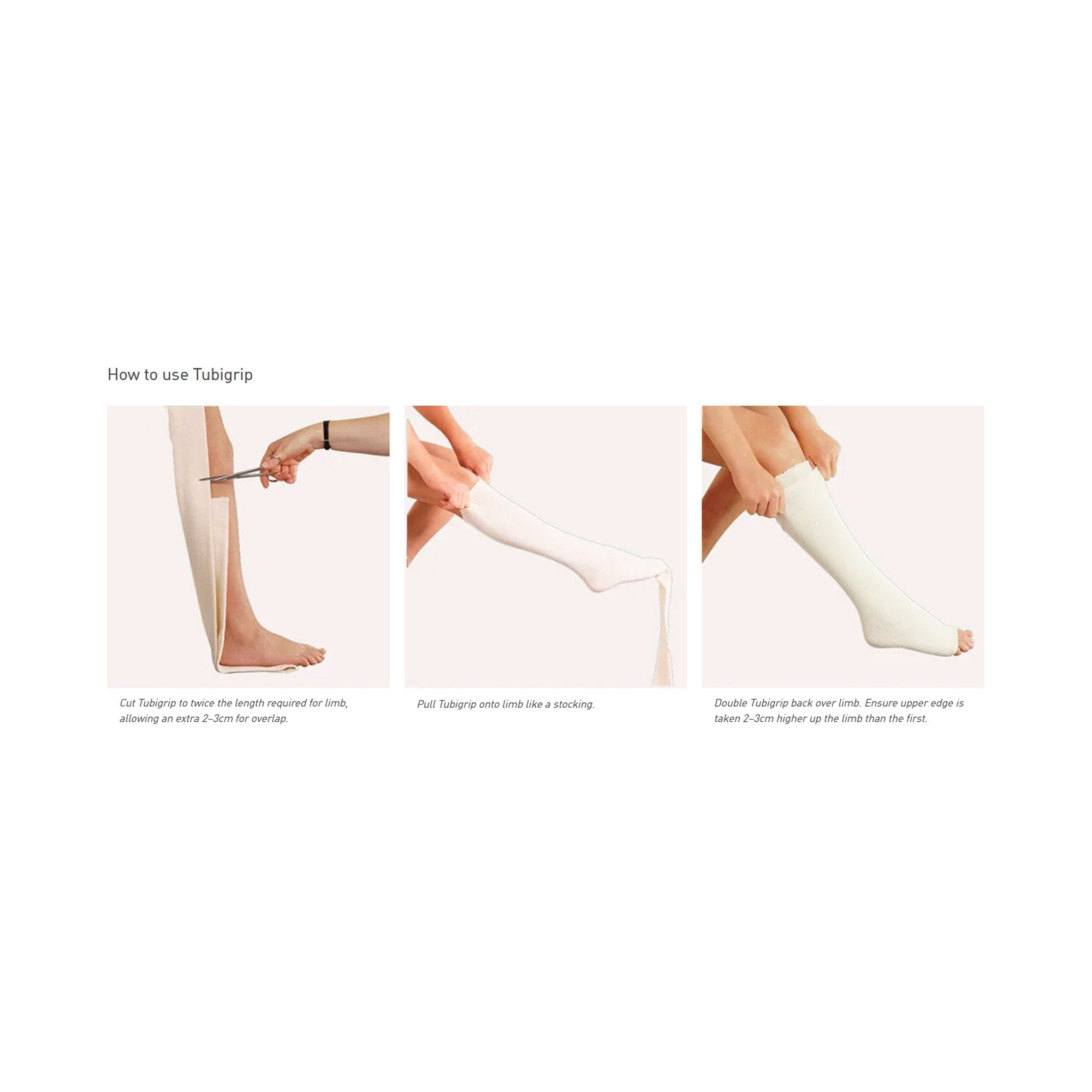 Elastic Tubular Support Bandage Tubigrip® 8-1/4 Inch X 11 Yard Small / Medium Trunk Pull On Natural NonSterile Size K Standard Compression - image 4