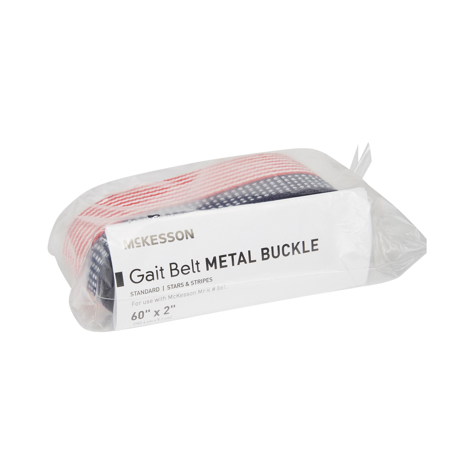 Gait Belt McKesson 60 Inch Length Stars and Stripes Design Polyester - image 3
