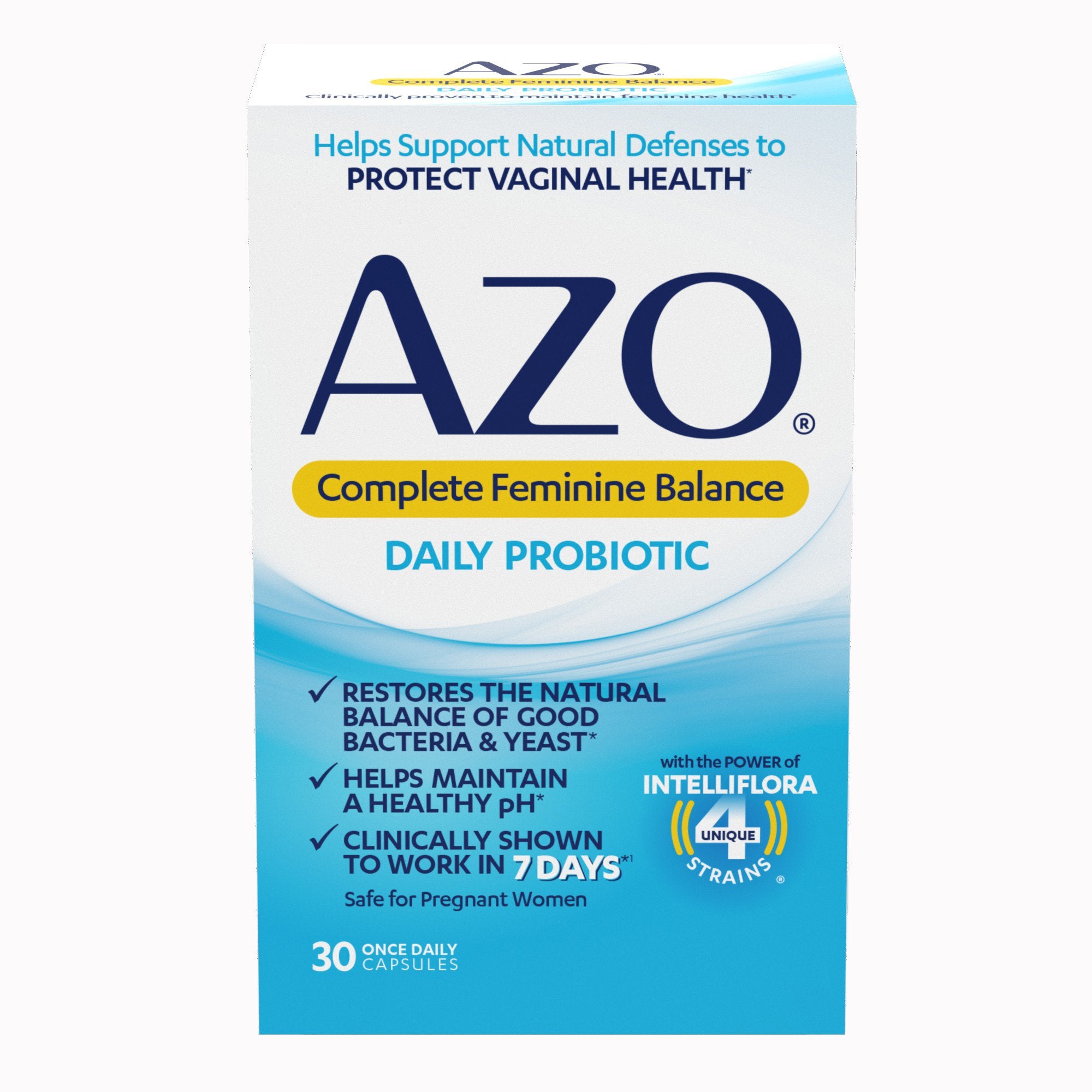 Dietary Supplement AZO® Complete Feminine Balance Intelliflora™ Blend 5 Billion CFU Capsule 30 per Bottle - image 2