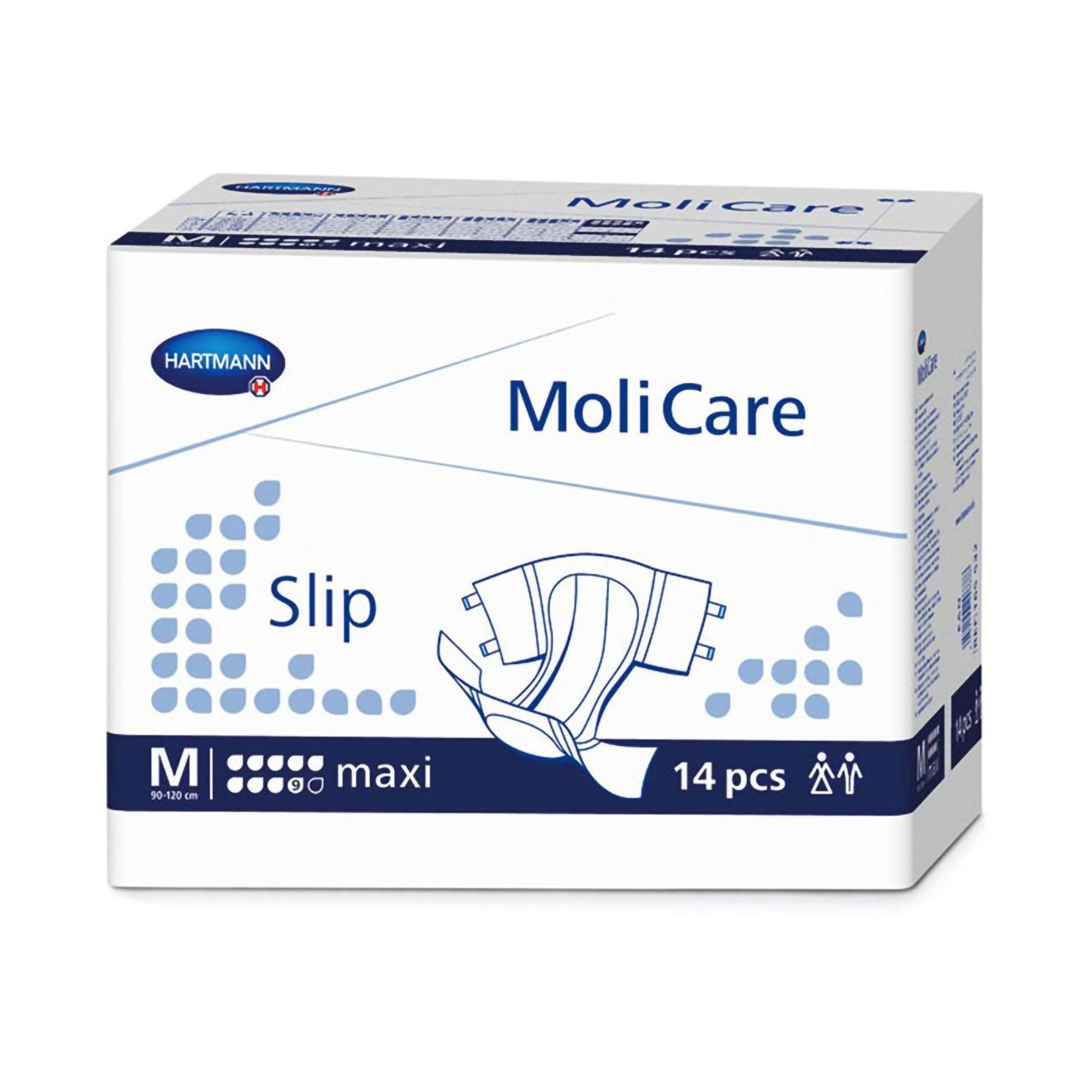 Incontinence Brief MoliCare® Slip Maxi Adult Medium Unisex Disposable Heavy Absorbency