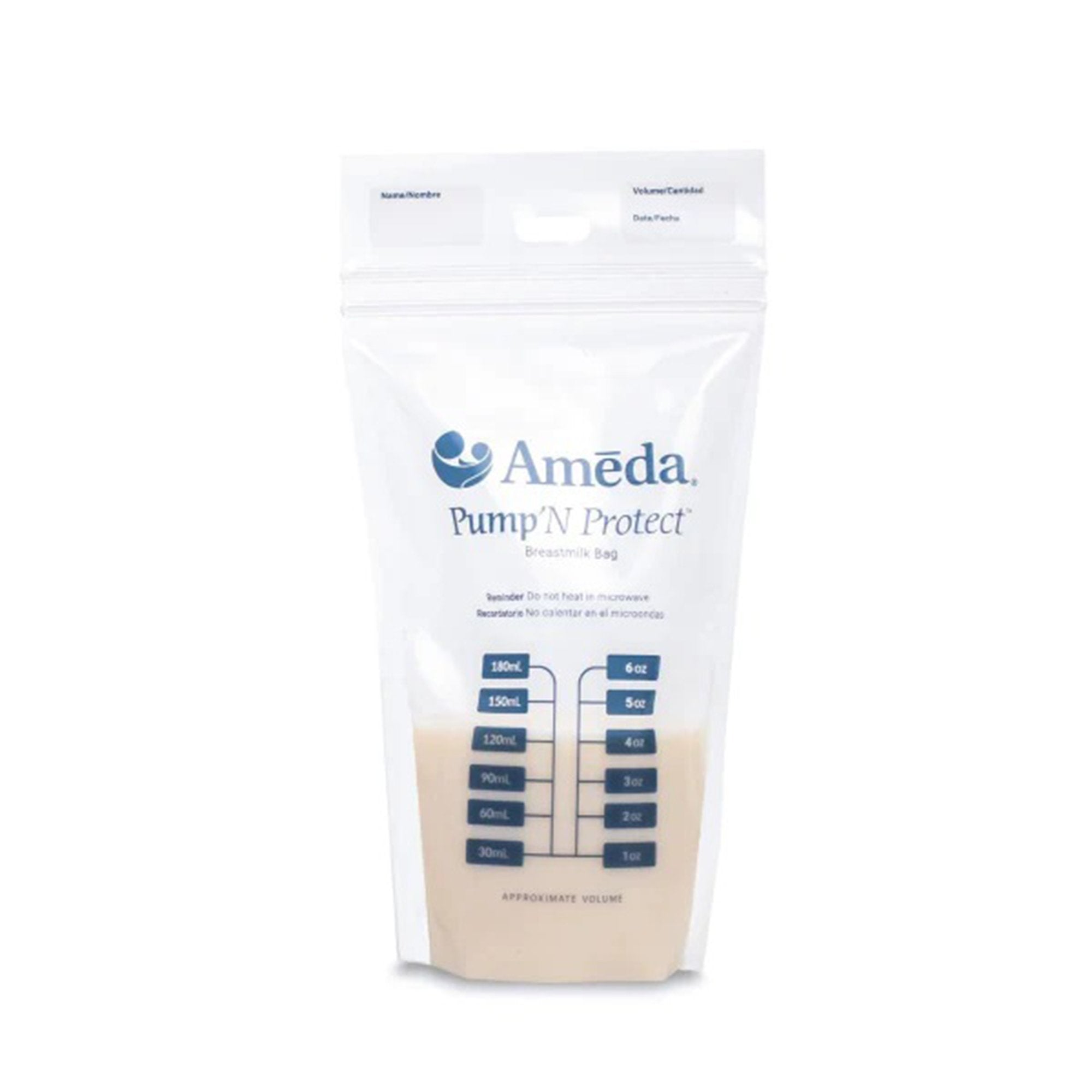 Breast Milk Storage Bag Ameda® Pump 'N Protect™ 6 oz. Plastic Clear - image 3