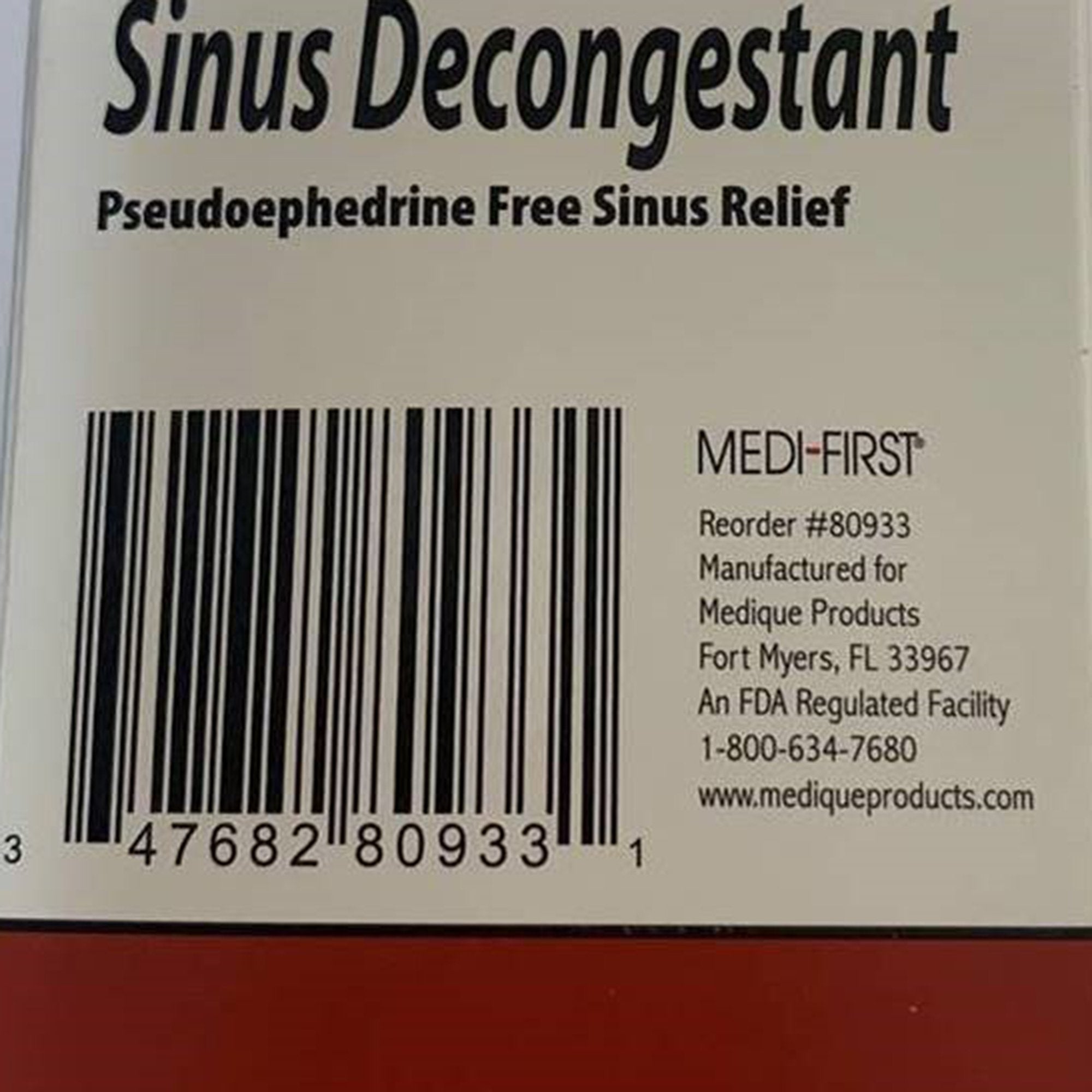 Sinus Relief Medi-First® 10 mg Strength Tablet 100 per Box - image 5