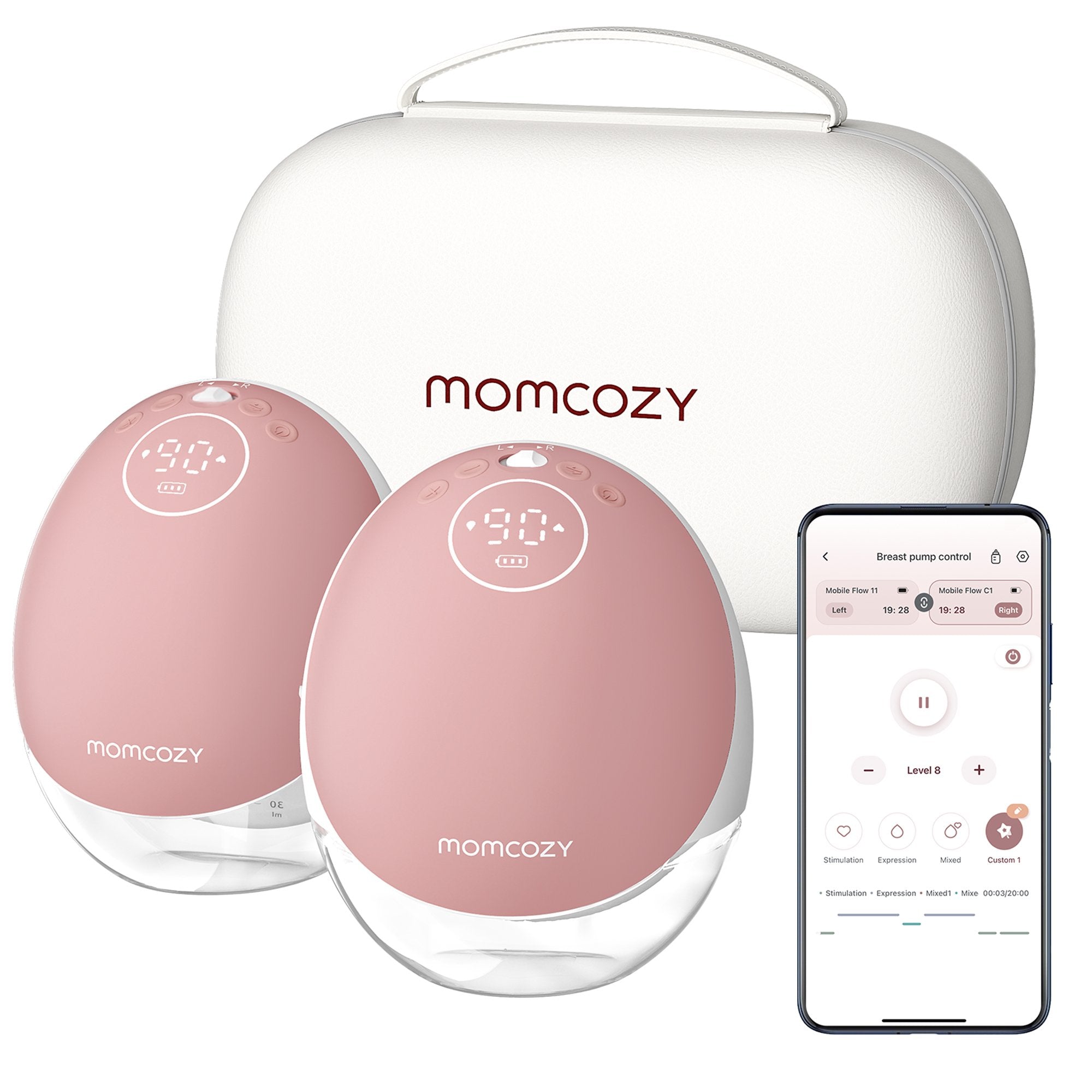 Hands Free Double Electric Breast Pump Momcozy Mobile Flow™ M9 - image 3