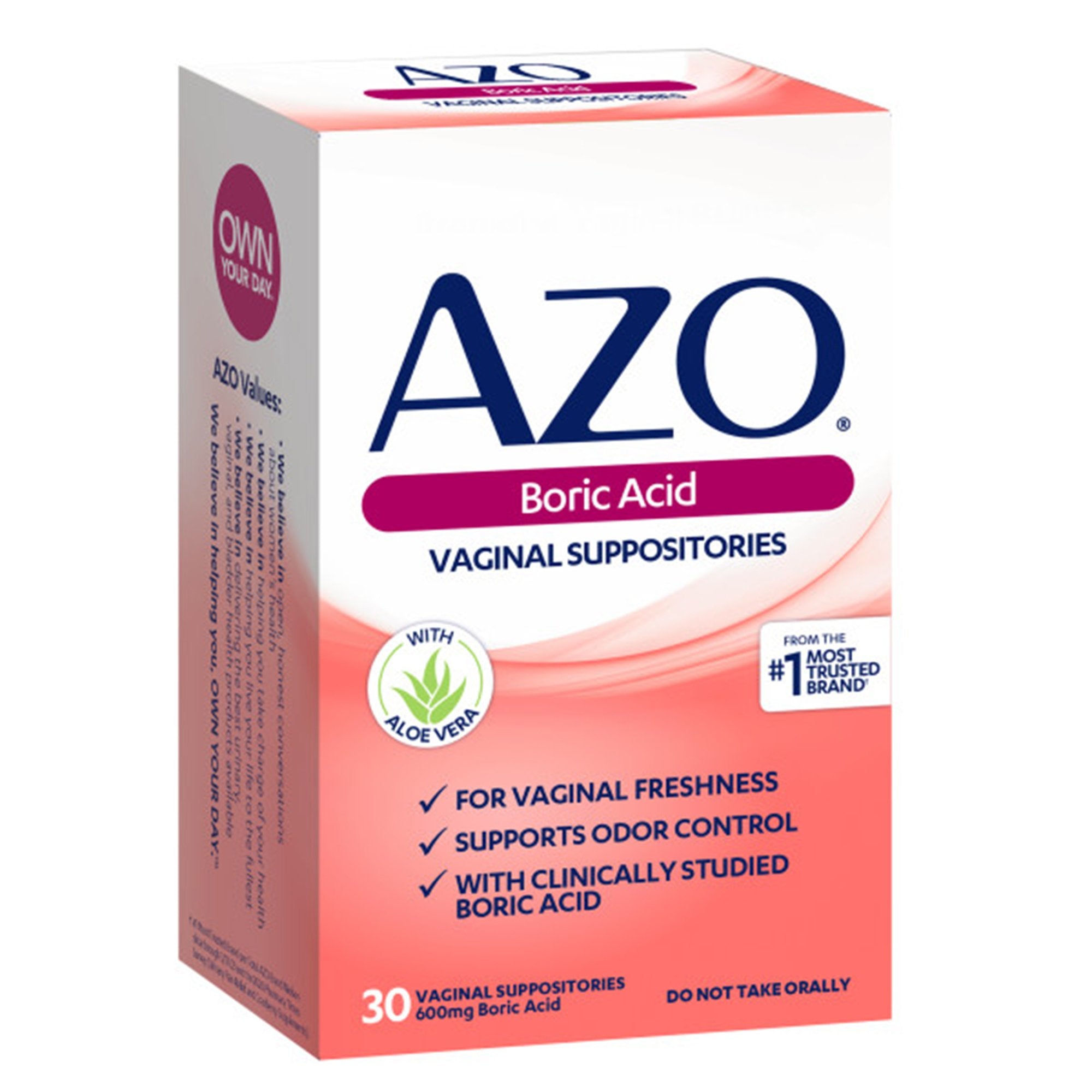 Dietary Supplement Boric Acid 600 mcg Strength Suppository 30 per Box - image 3