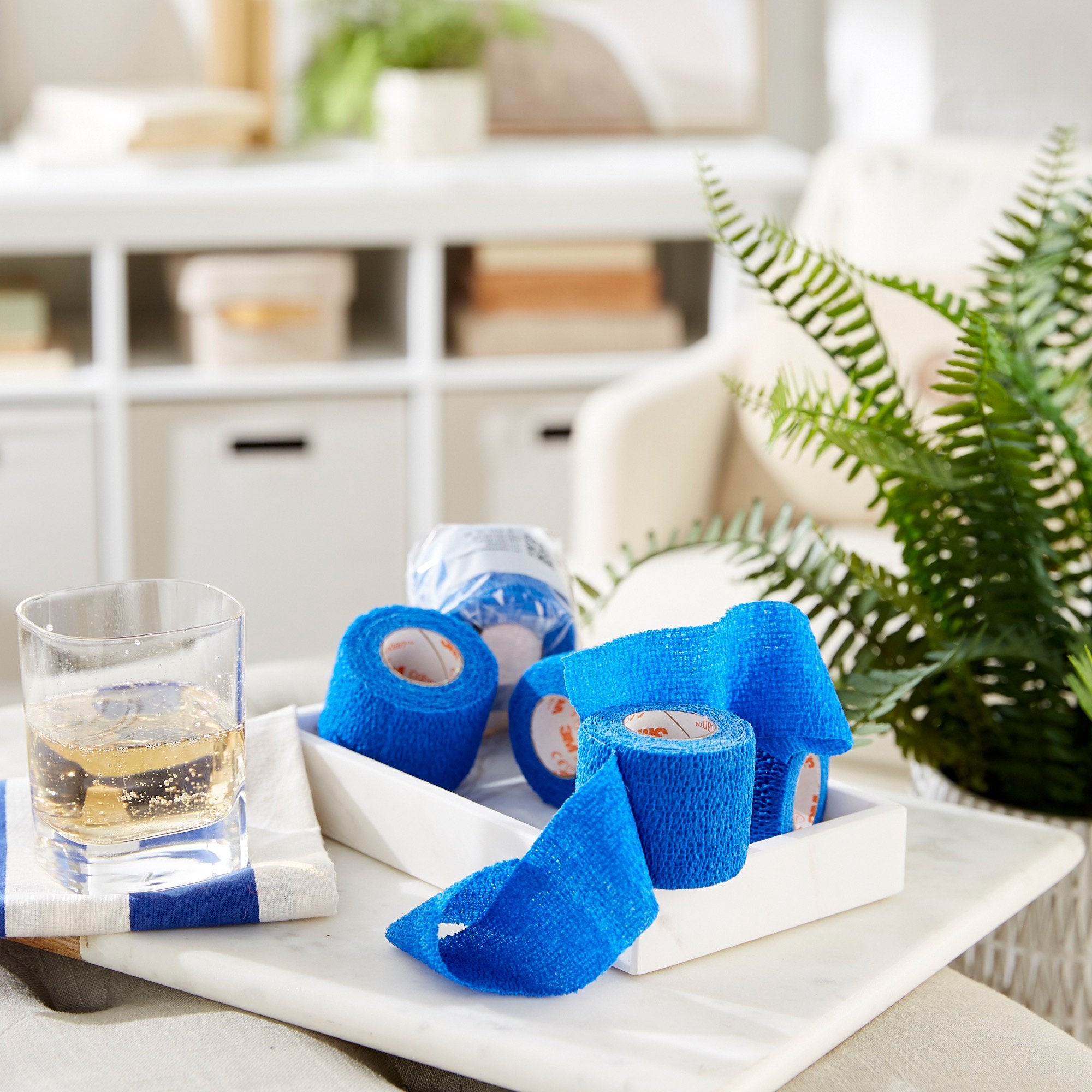 Cohesive Bandage 3M™ Coban™ 2 Inch X 5 Yard Self-Adherent Closure Blue NonSterile Standard Compression - image 4