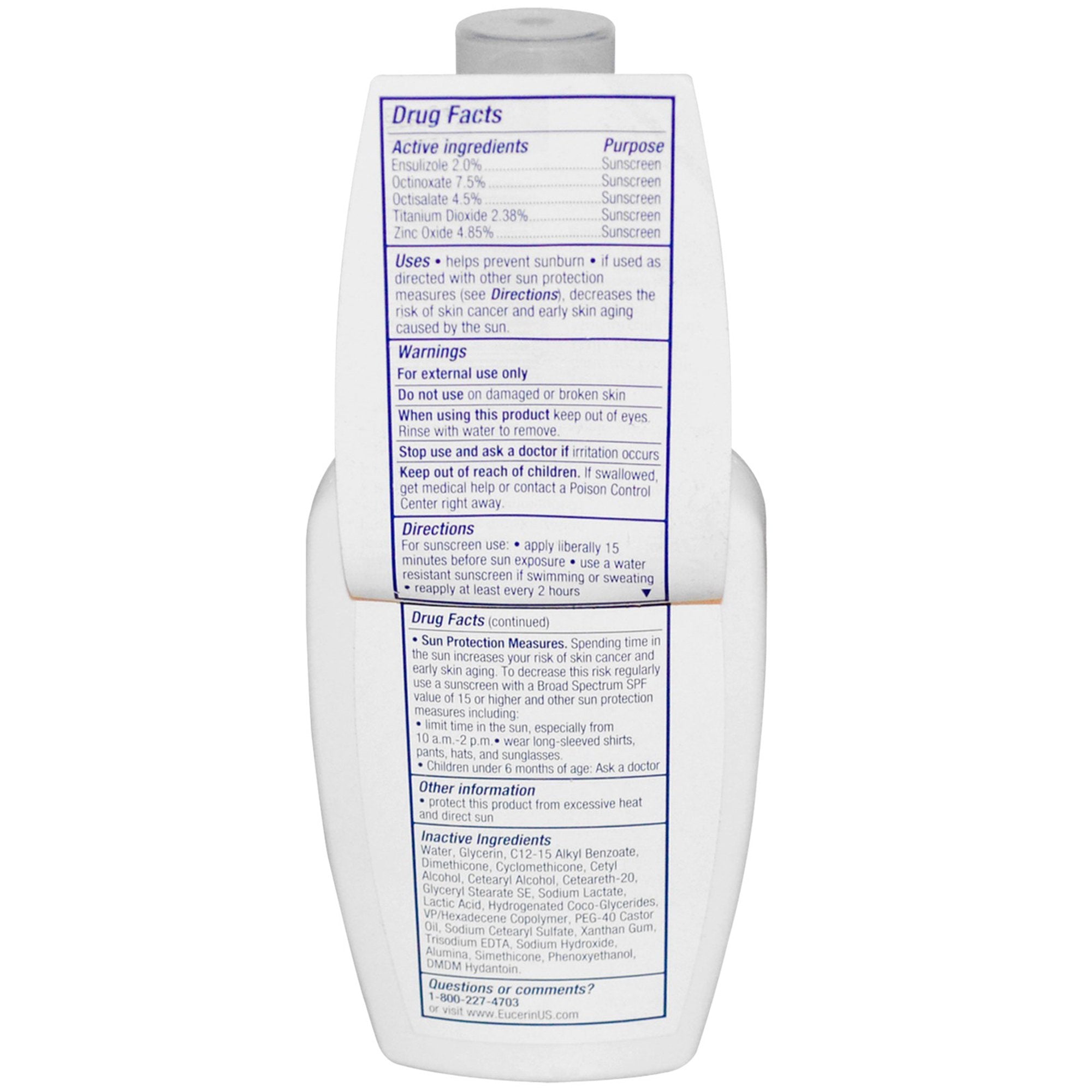 Sunscreen Eucerin® SPF 30 Lotion 4 oz. Pump Bottle - image 4
